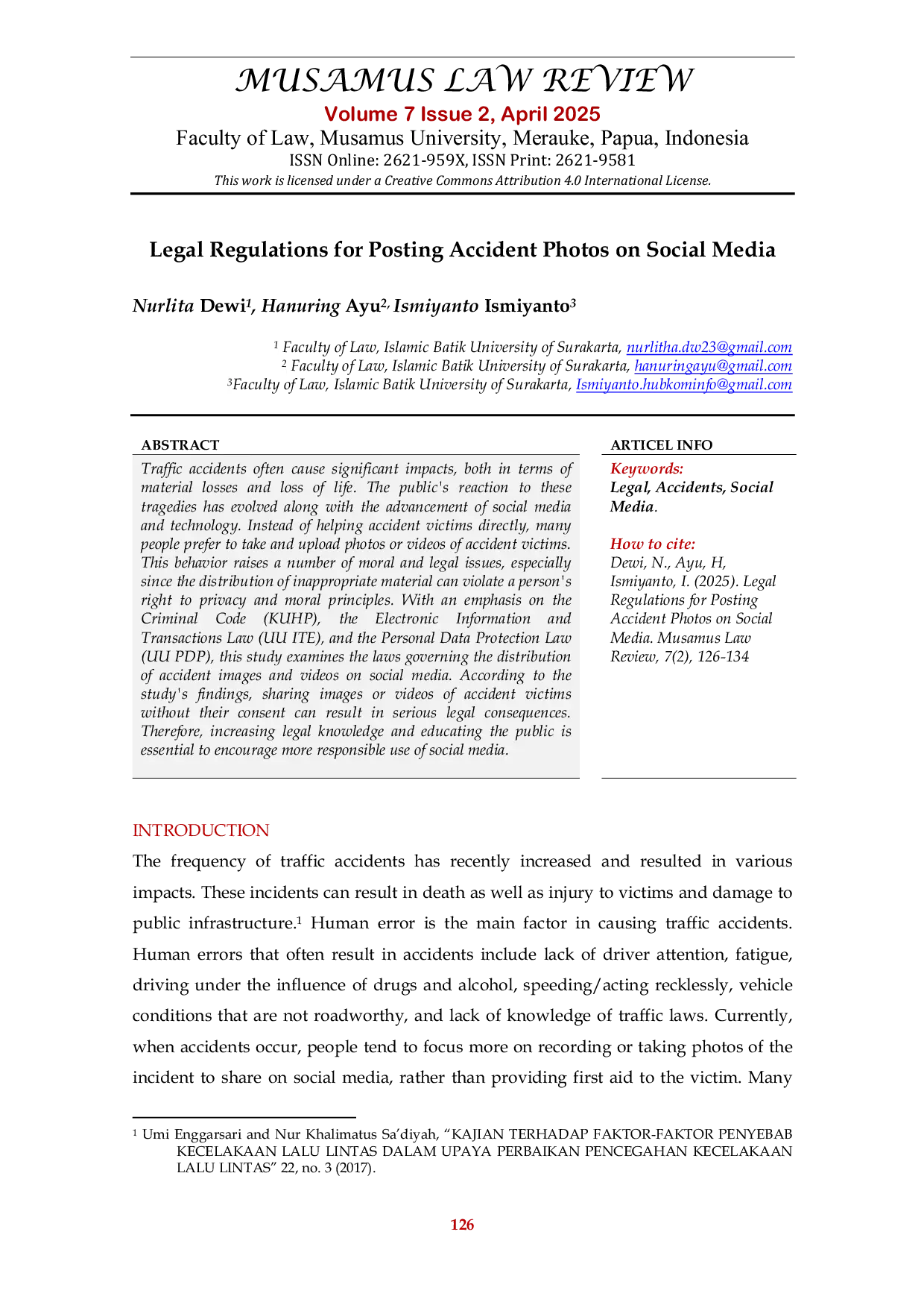 JURIS Legal Regulations for Posting Accident Photos on Social Media