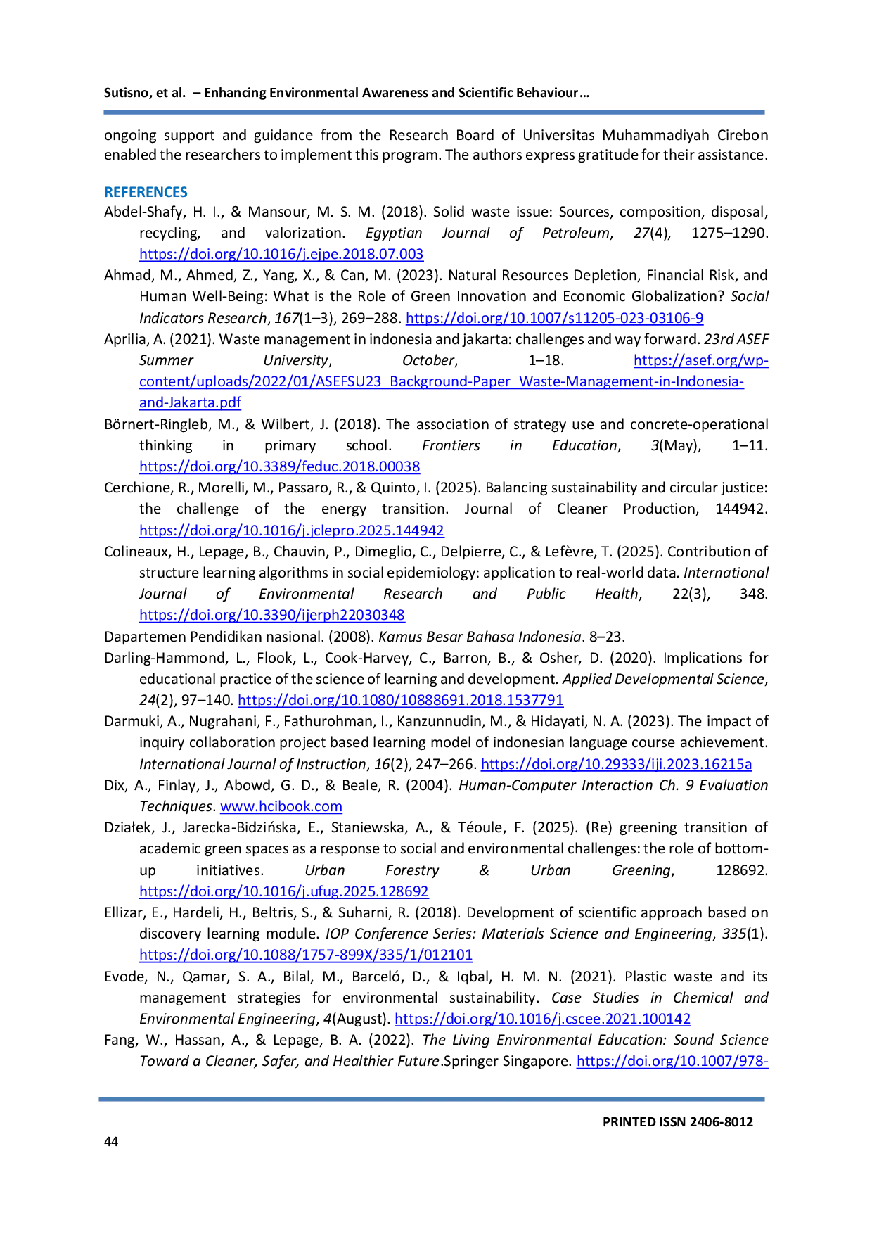 JURIS Enhancing Environmental Awareness and Scientific Behaviour through Buried Compost Bin Media