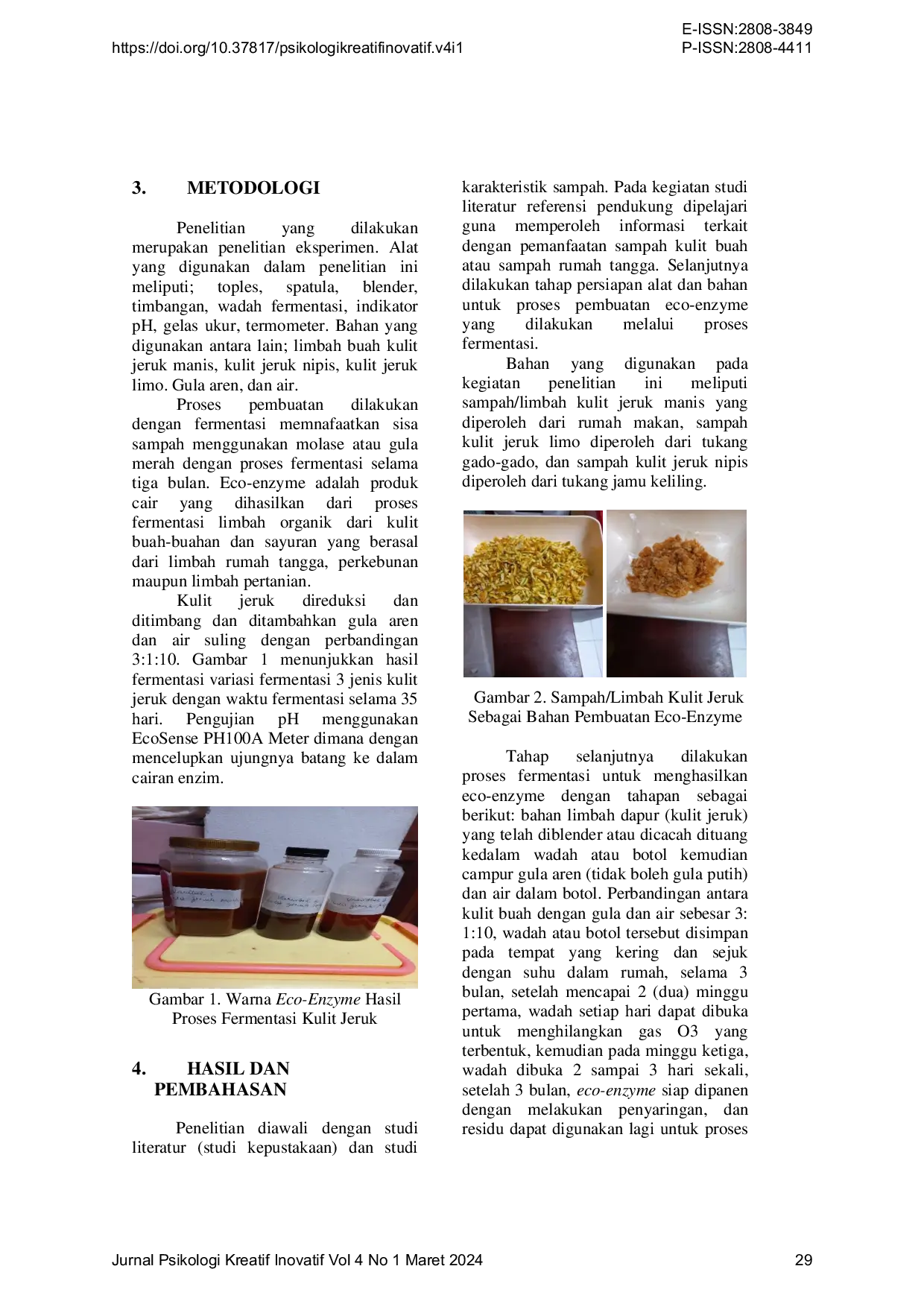 JURIS Pemanfaatan Limbah Kulit Jeruk Sebagai Eco Enzyme Untuk Bahan Pembuatan Hand Sanitizer