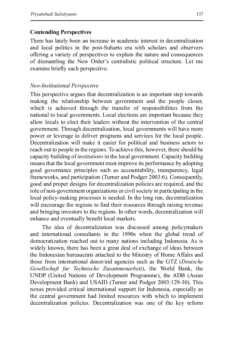 JURIS Local Elections and Local Politics in Indonesia Emerging Trends