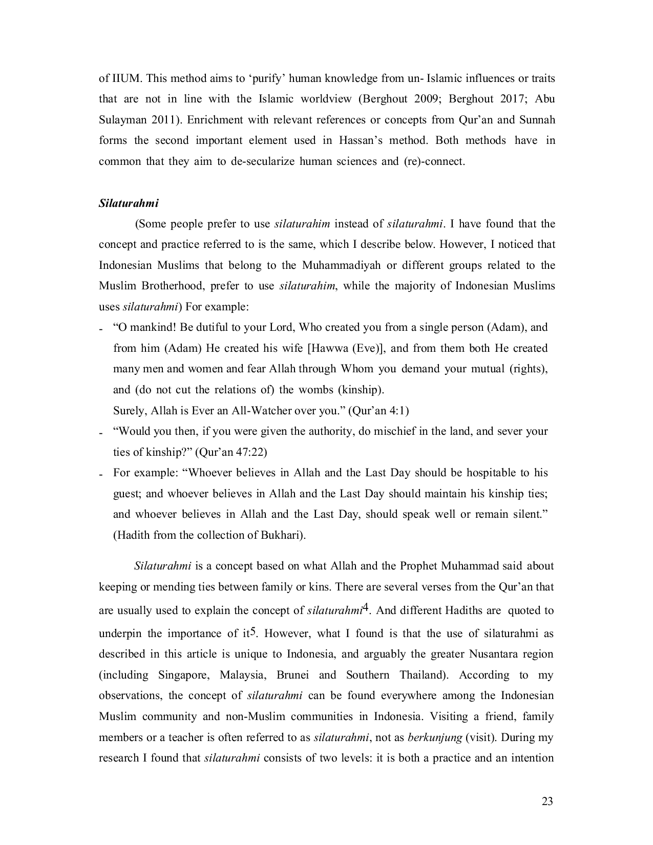 JURIS Konsep Islam Lokal dalam Diplomasi Contoh Silaturahmi