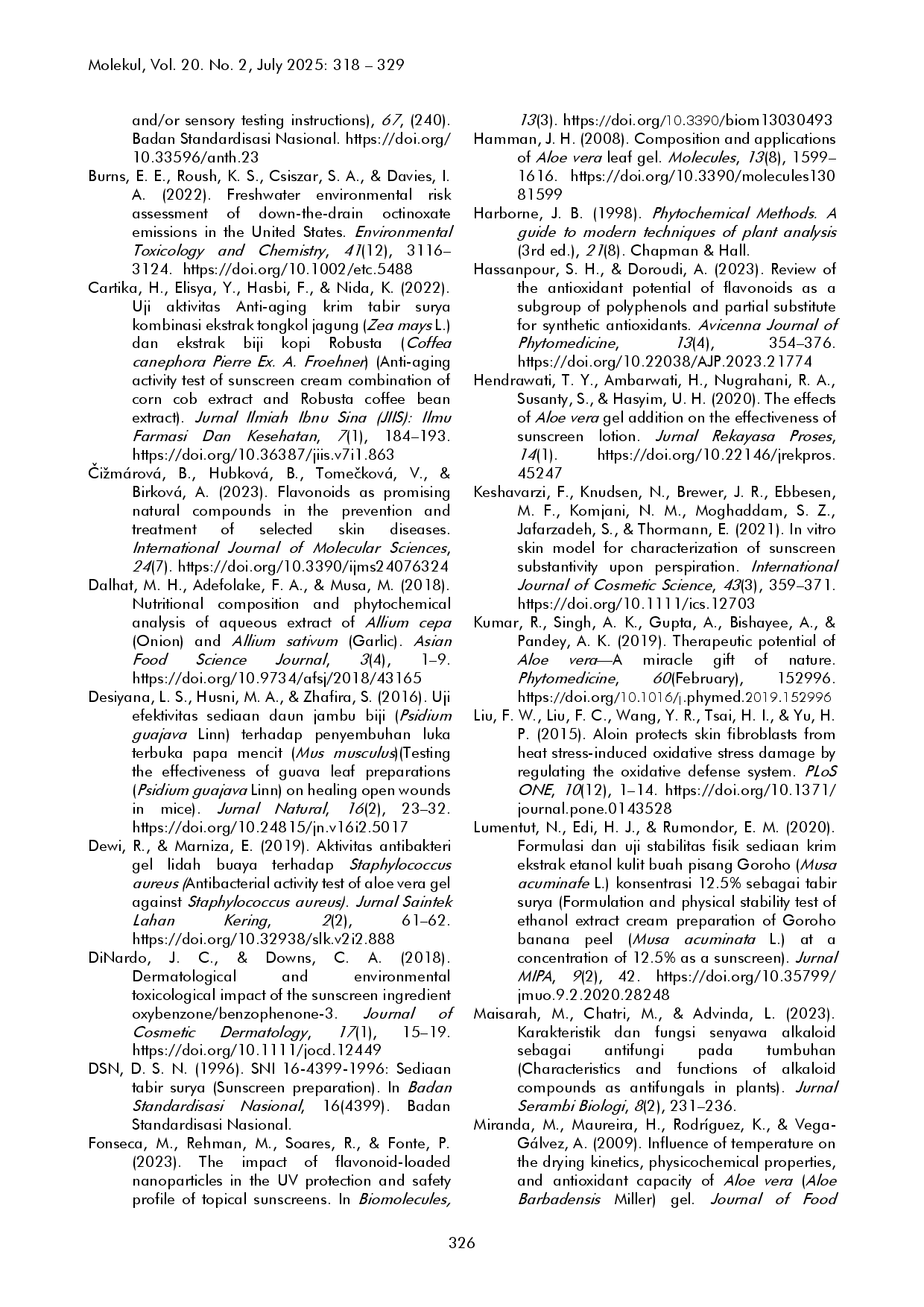 juris Eco friendly Sunscreen Aloe vera and Garlic Shallot Peel Extract Formulation for Enhanced SPF