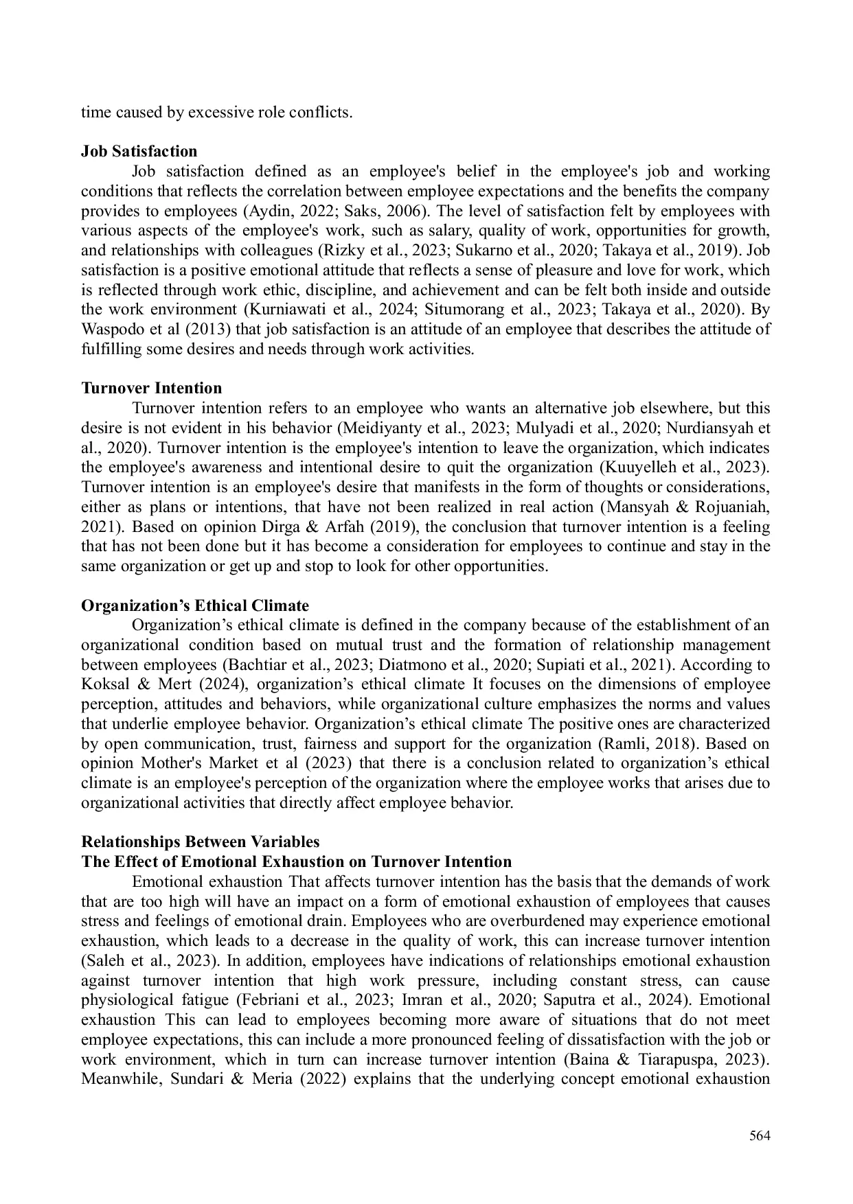 JURIS Pengaruh Kelelahan Emosional Kepuasan Kerja dan Iklim Etika Organisasi terhadap Niat Keluar Pekerjaan