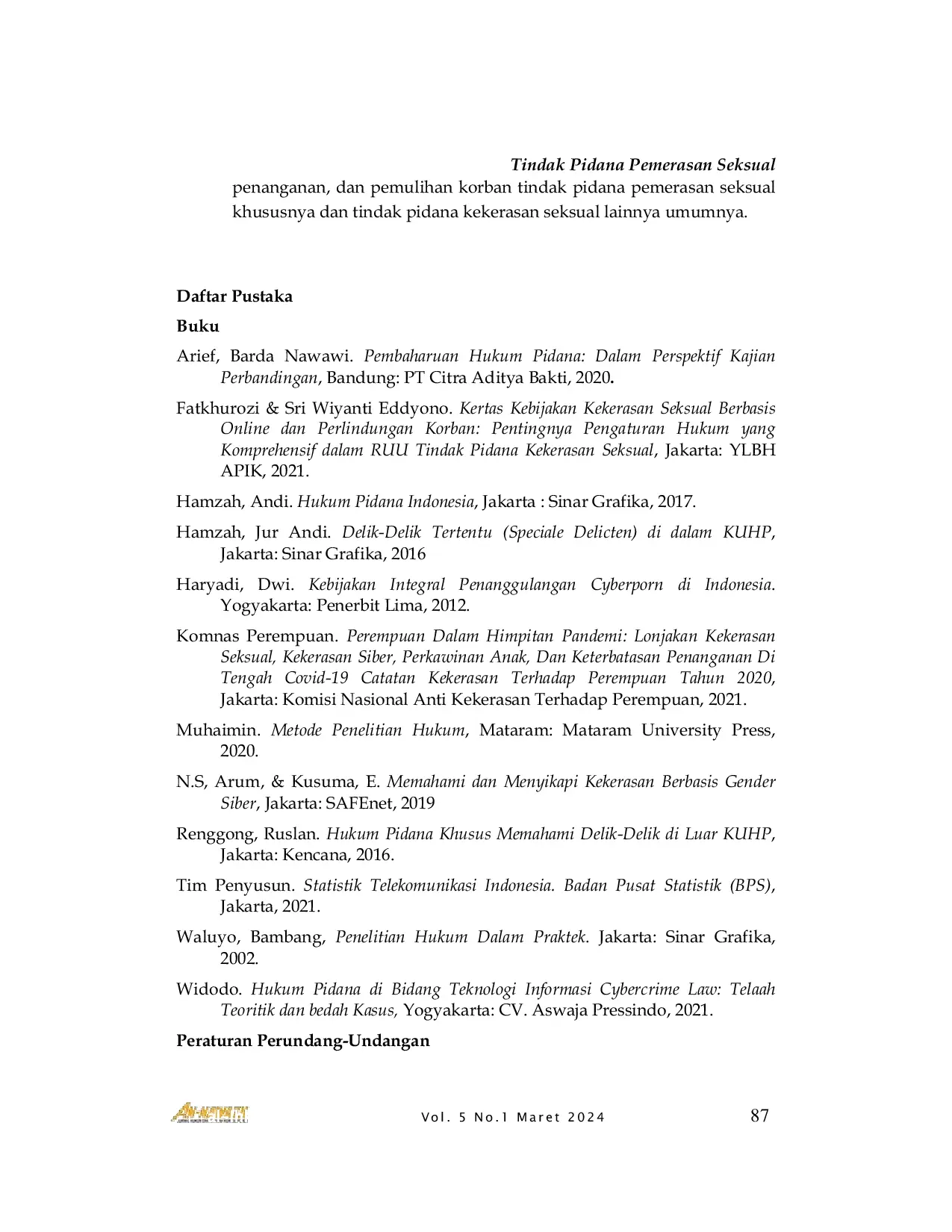 JURIS Tindak Pidana Pemerasan Seksual Berbasis Gender Siber Melalui Elektronik dalam Sistem Hukum Pidana di Indonesia