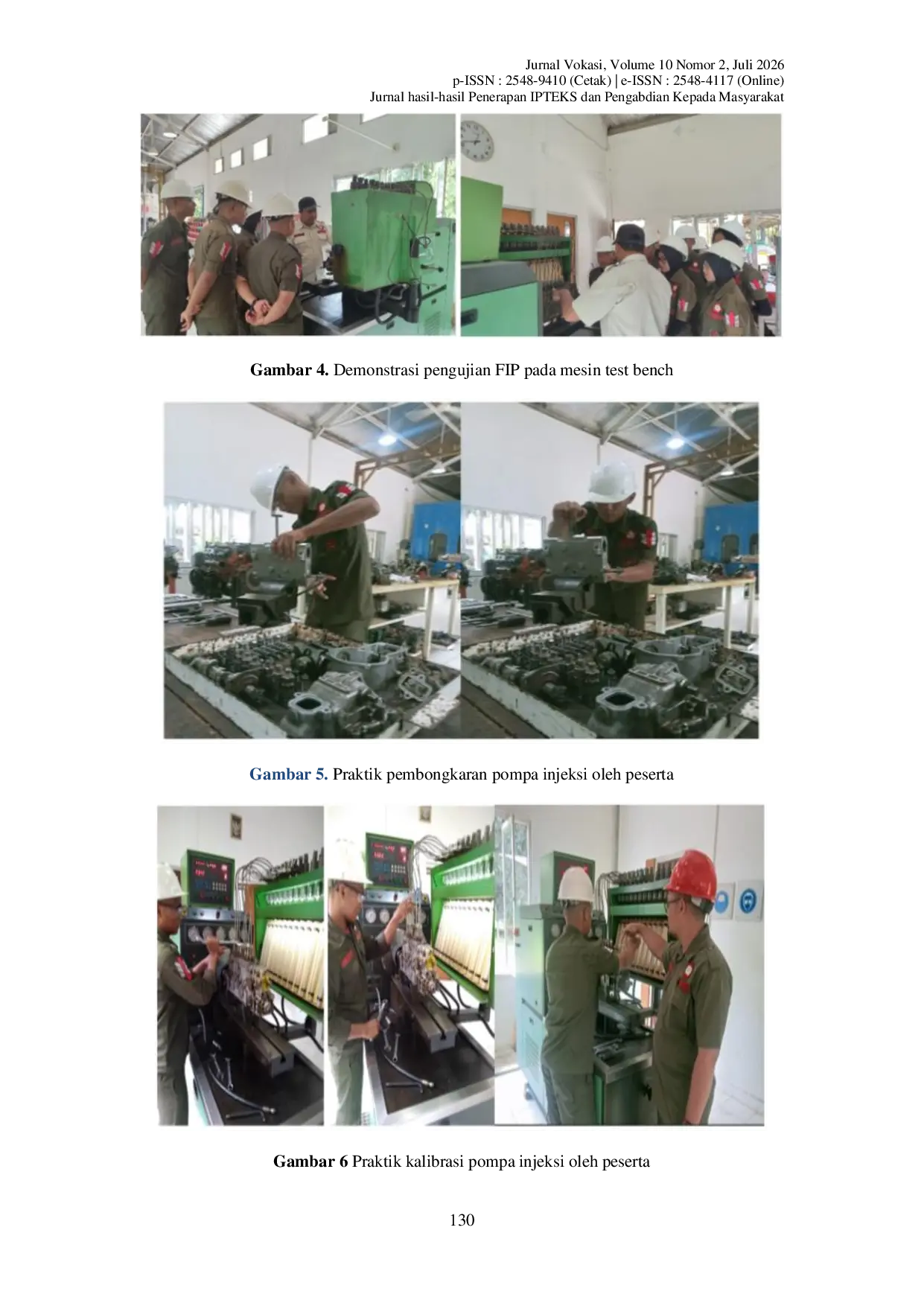 JURIS Pelatihan Pengoperasian Mesin Test Bench dan Kalibrasi Pompa Injeksi Mitsubishi 8DC9 untuk Meningkatkan Kompetensi Keahlian Teknik Alat Berat di SMK Sugar Group