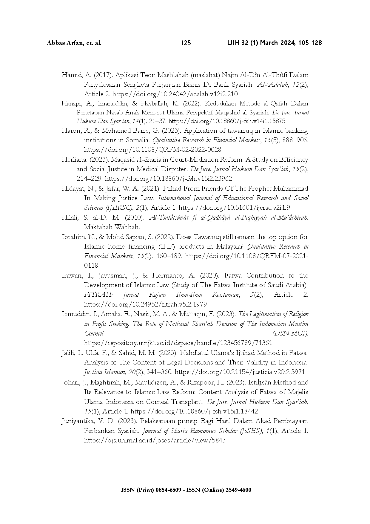 juris The implementation of Maqashid Sharia heterogeneity of scholars fatwas towards Islamic banking contracts