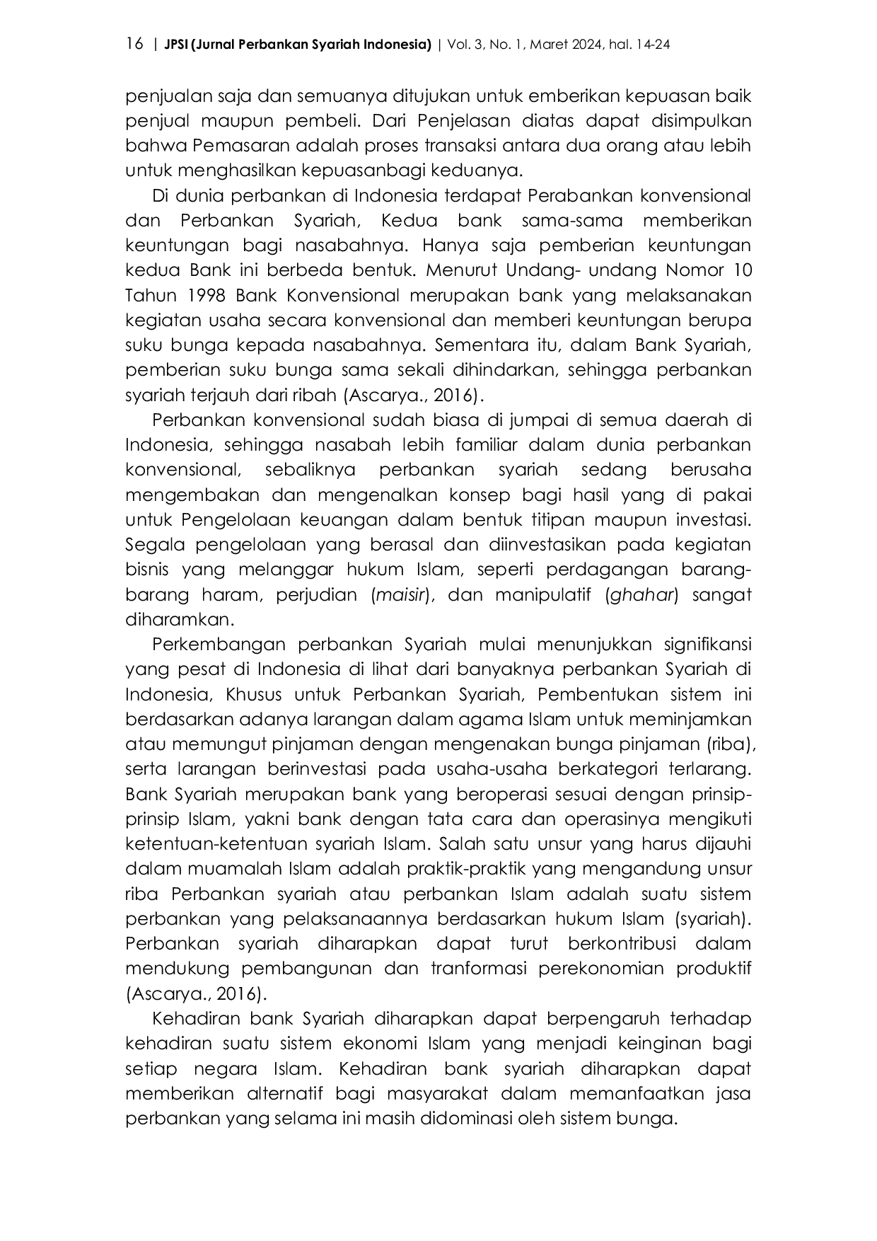 JURIS Strategi Pemasaran Produk Perbankan Syariah pada Masyarakat Desa Ciasem Tengah