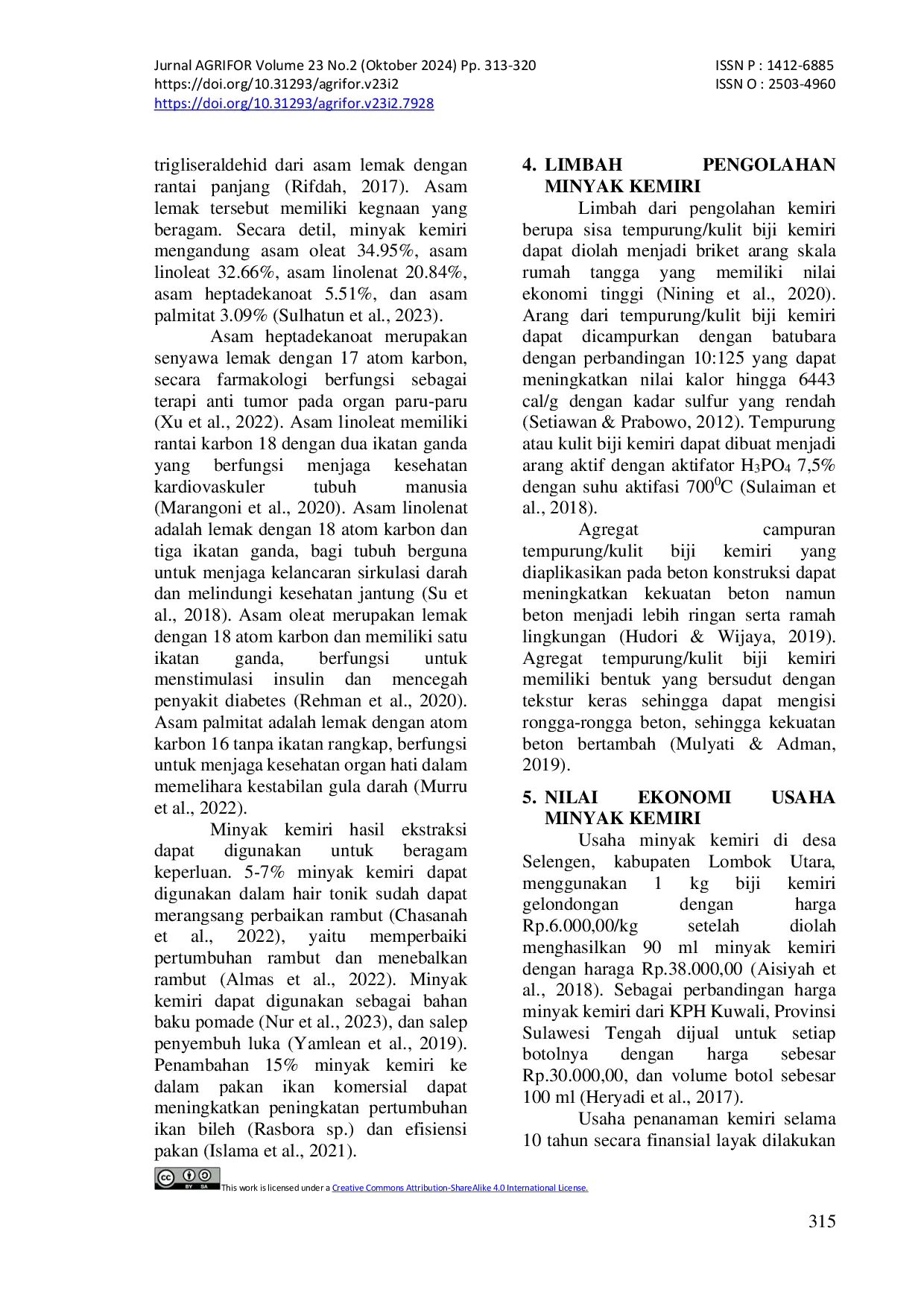 JURIS Review Minyak Kemiri