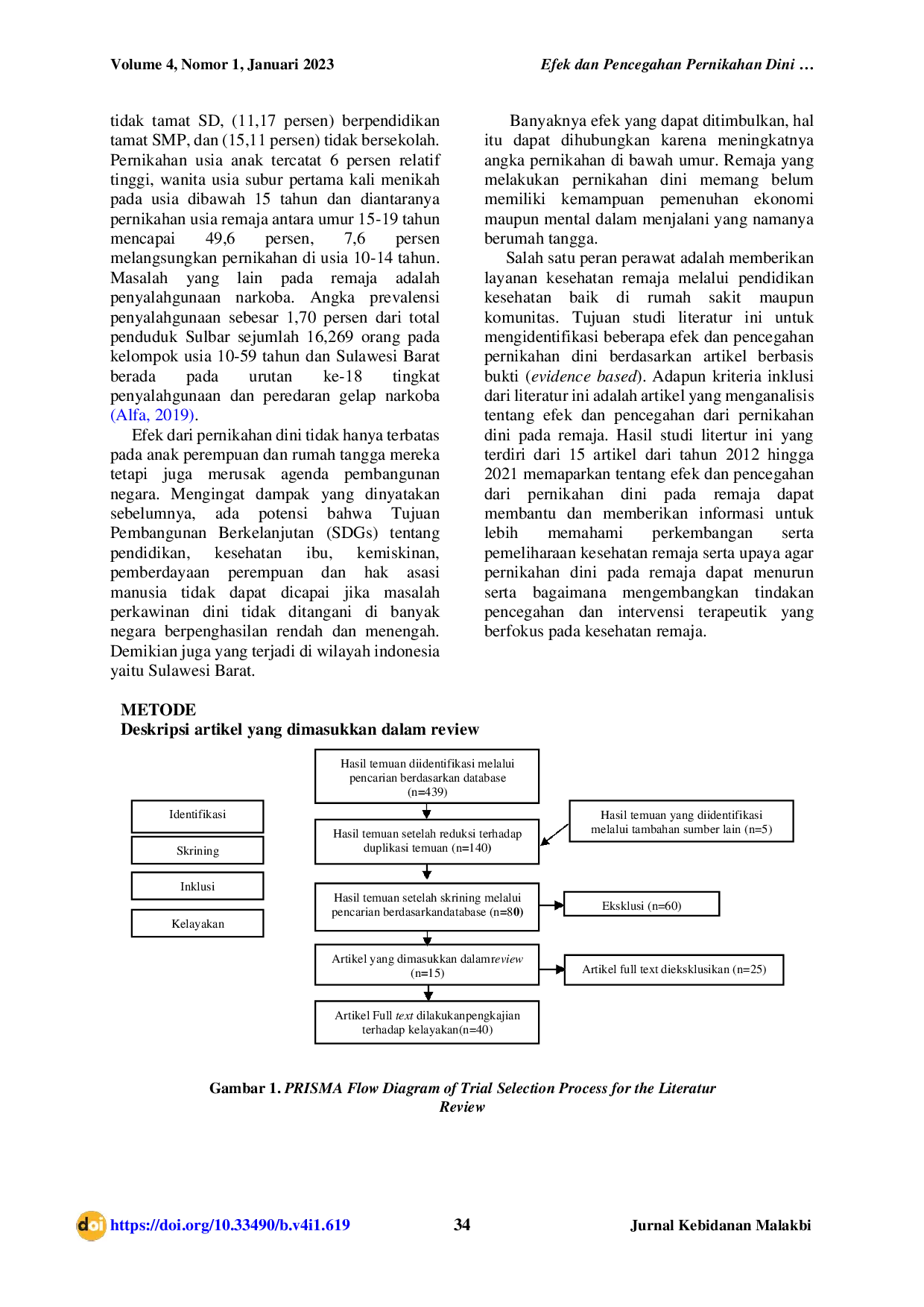 JURIS Efek dan Pencegahan Pernikahan Dini Pada Remaja Studi Literatur
