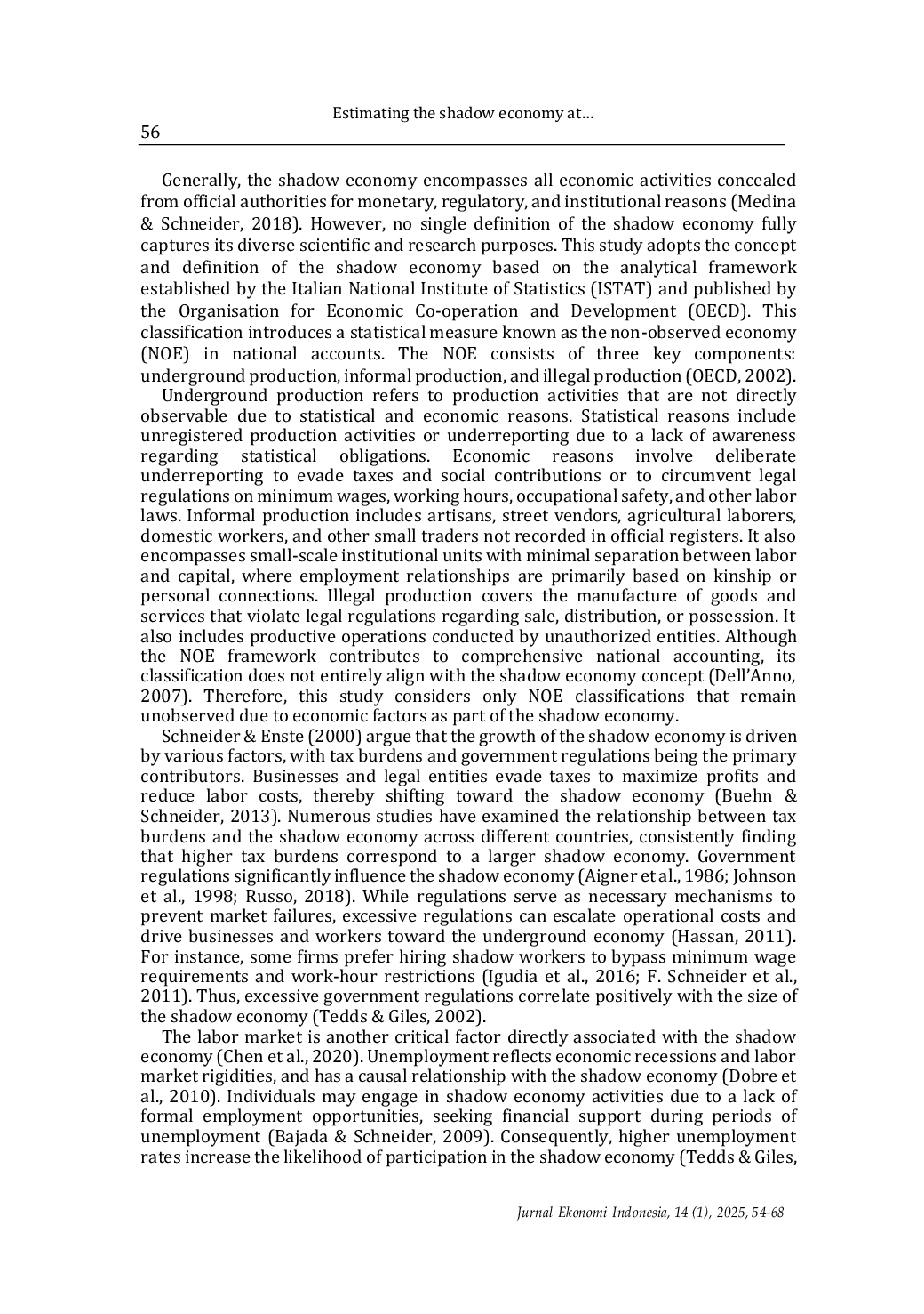 JURIS Estimating The Shadow Economy At The Provincial Level In Indonesia A Mimic Model Approach