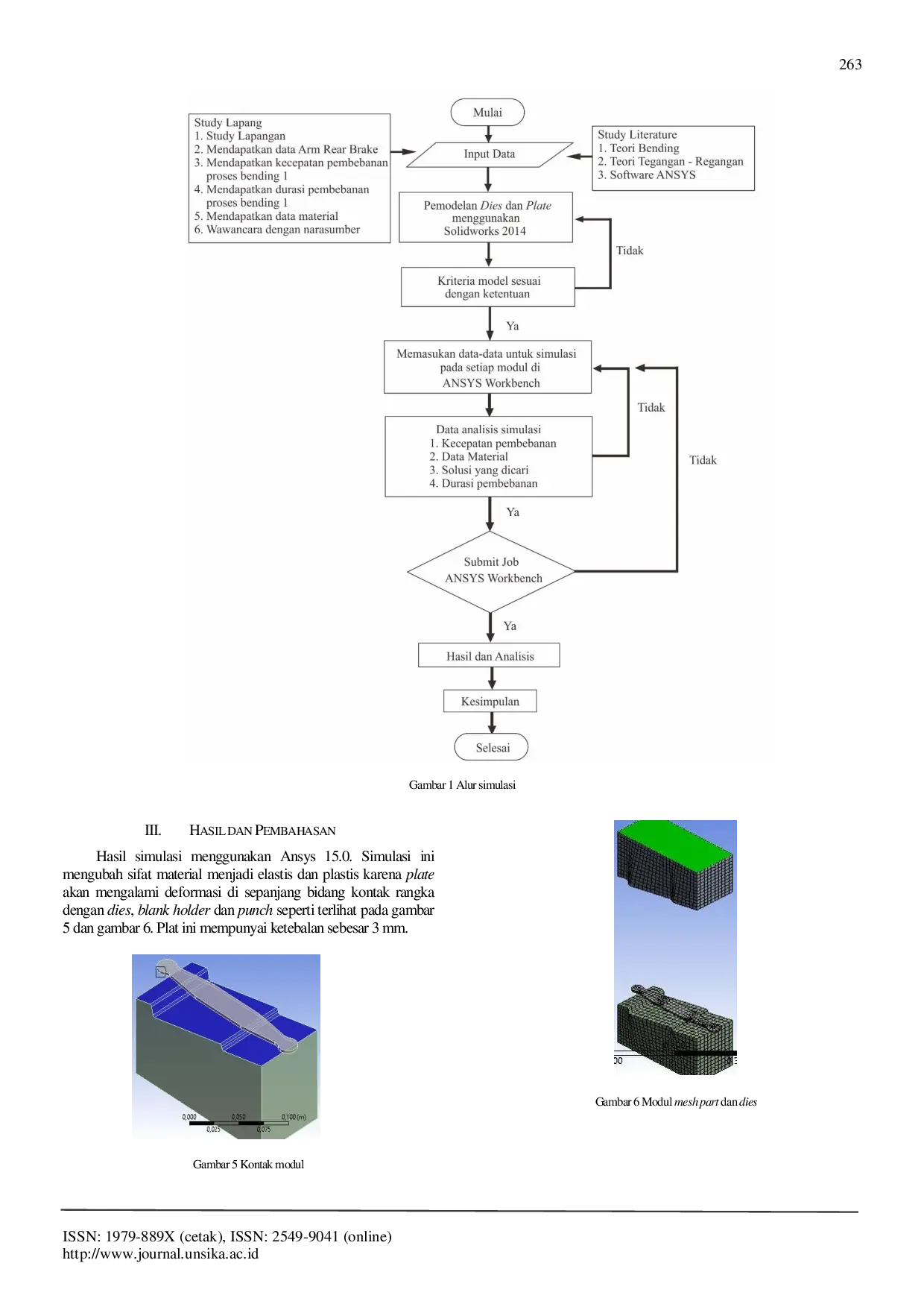 JURIS Simulasi Proses Bending Arm Rear Brake Dengan Variasi Kecepatan Pembebanan Terhadap Stress Material Menggunakan Ansys