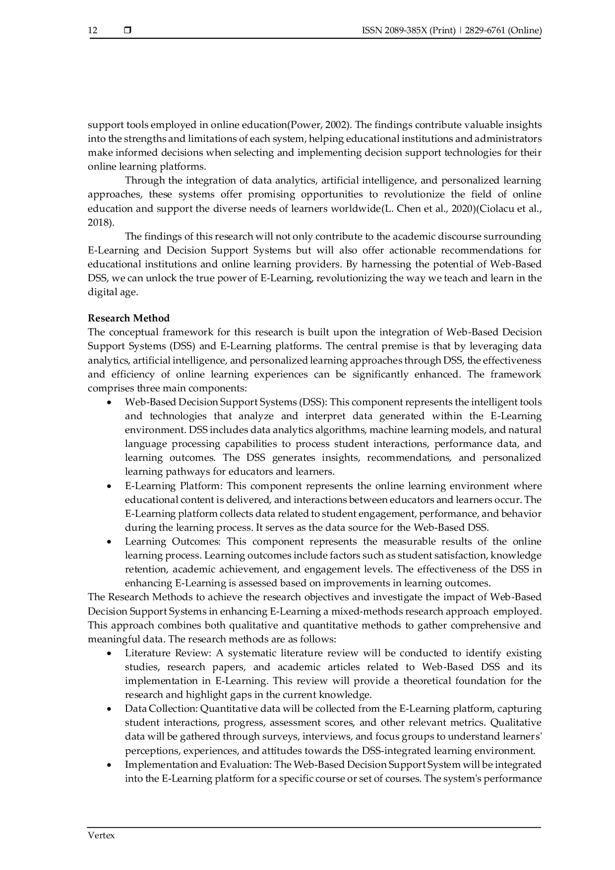 JURIS Web Based on line learning e learning decision support system
