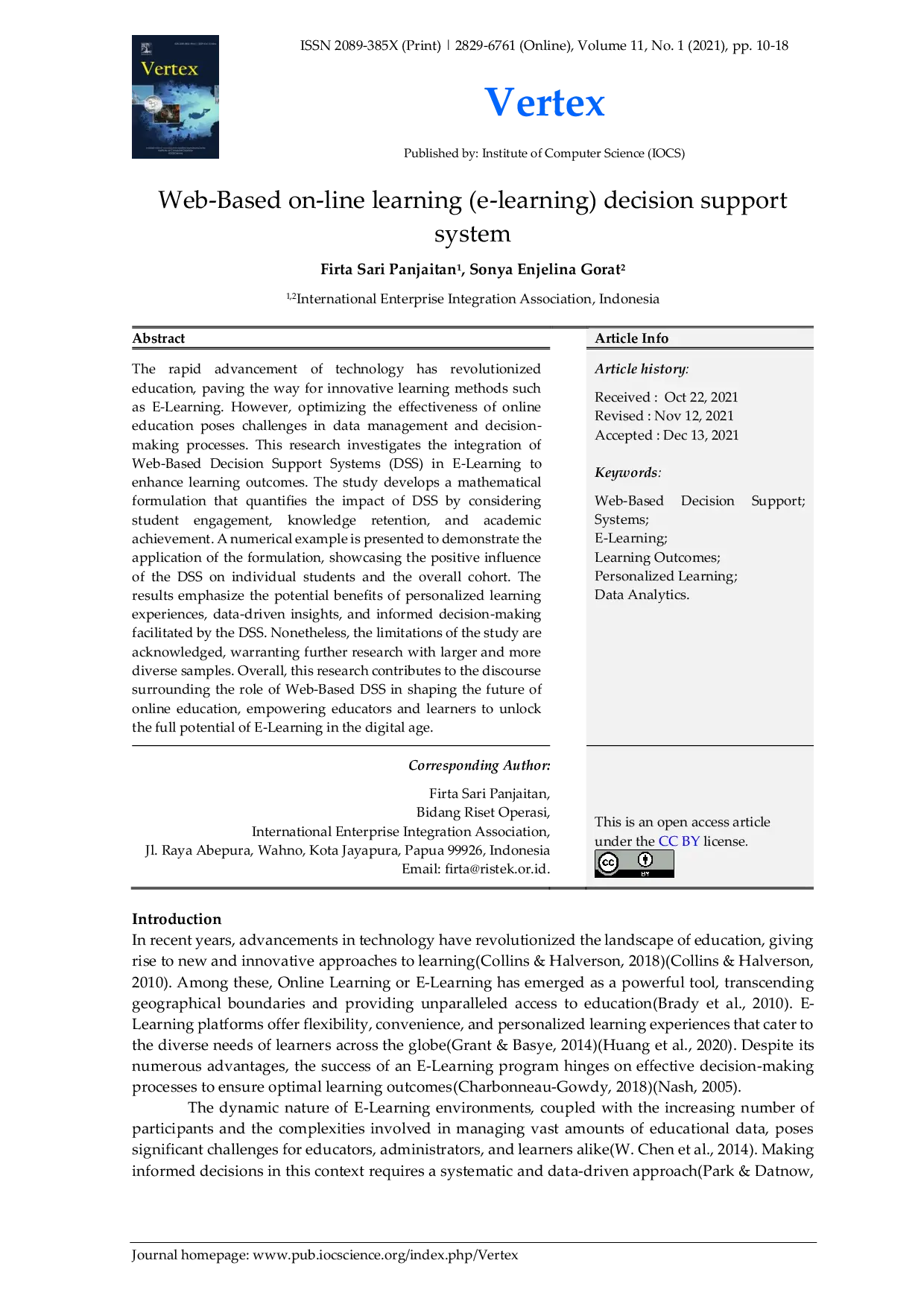 JURIS Web Based on line learning e learning decision support system