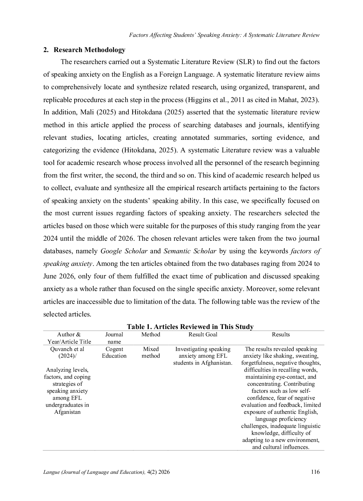 JURIS Factors of Speaking Anxiety on Students Speaking Ability A Systematic Literature Review