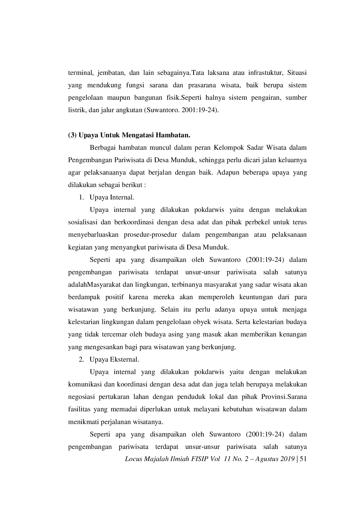 JURIS Peran Kelompok Sadar Wisata Pokdarwis Dalam Pengembangan Pariwisata Di Desa Munduk Kecamatan Banjar Kabupaten Buleleng