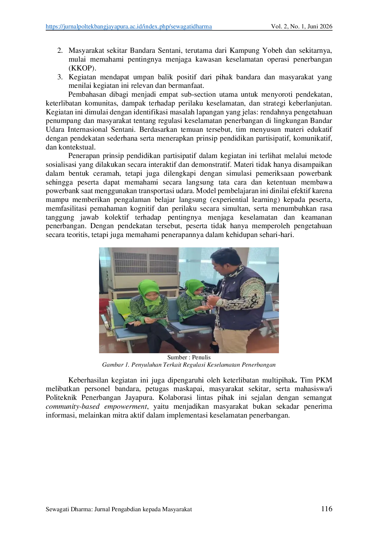 JURIS Kampanye Keselamatan dan Keamanan Penerbangan Angkutan Lebaran di Bandar Udara Sentani