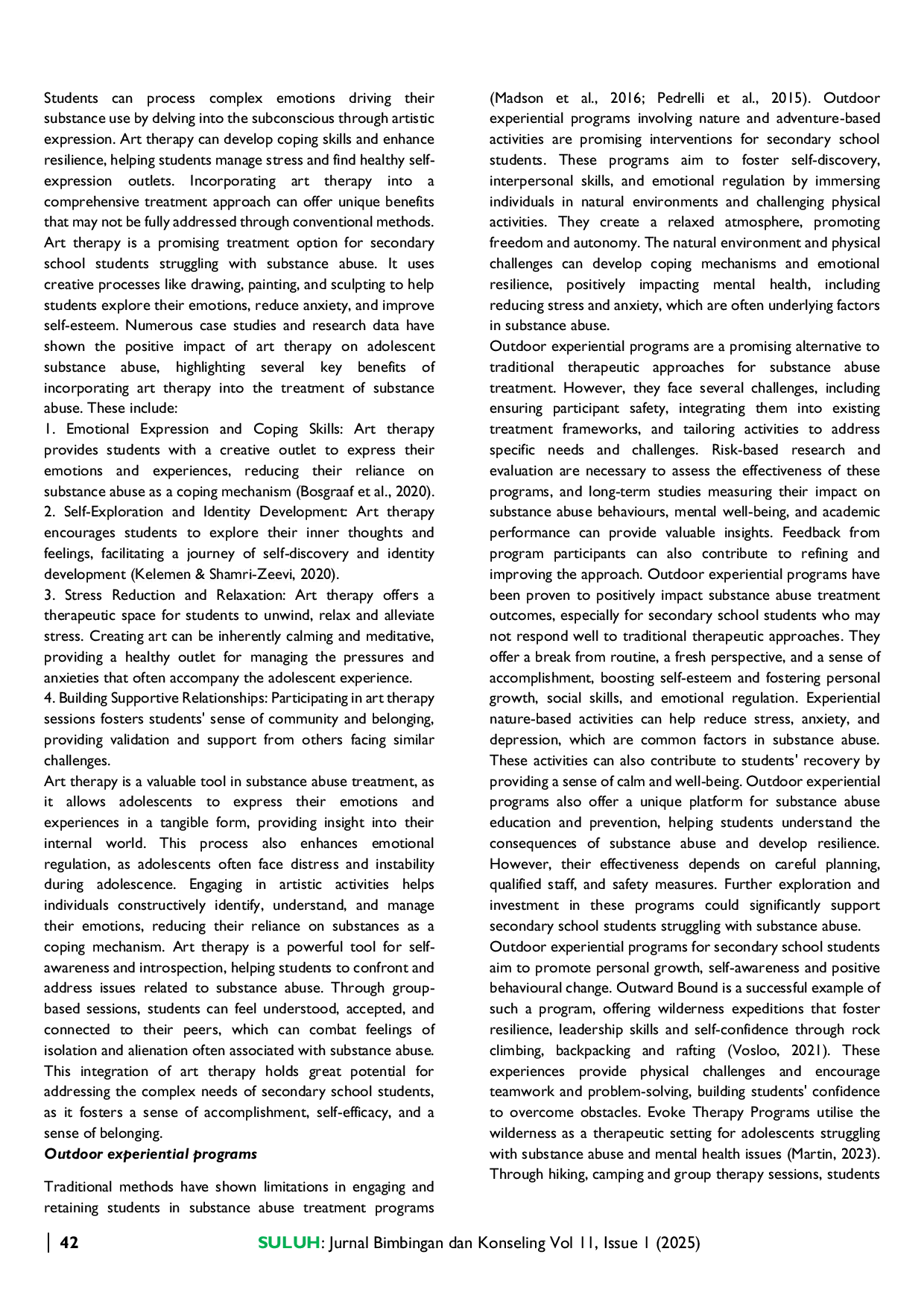 JURIS The Future of Alternative Treatment for Substance Abusers among Secondary School Students