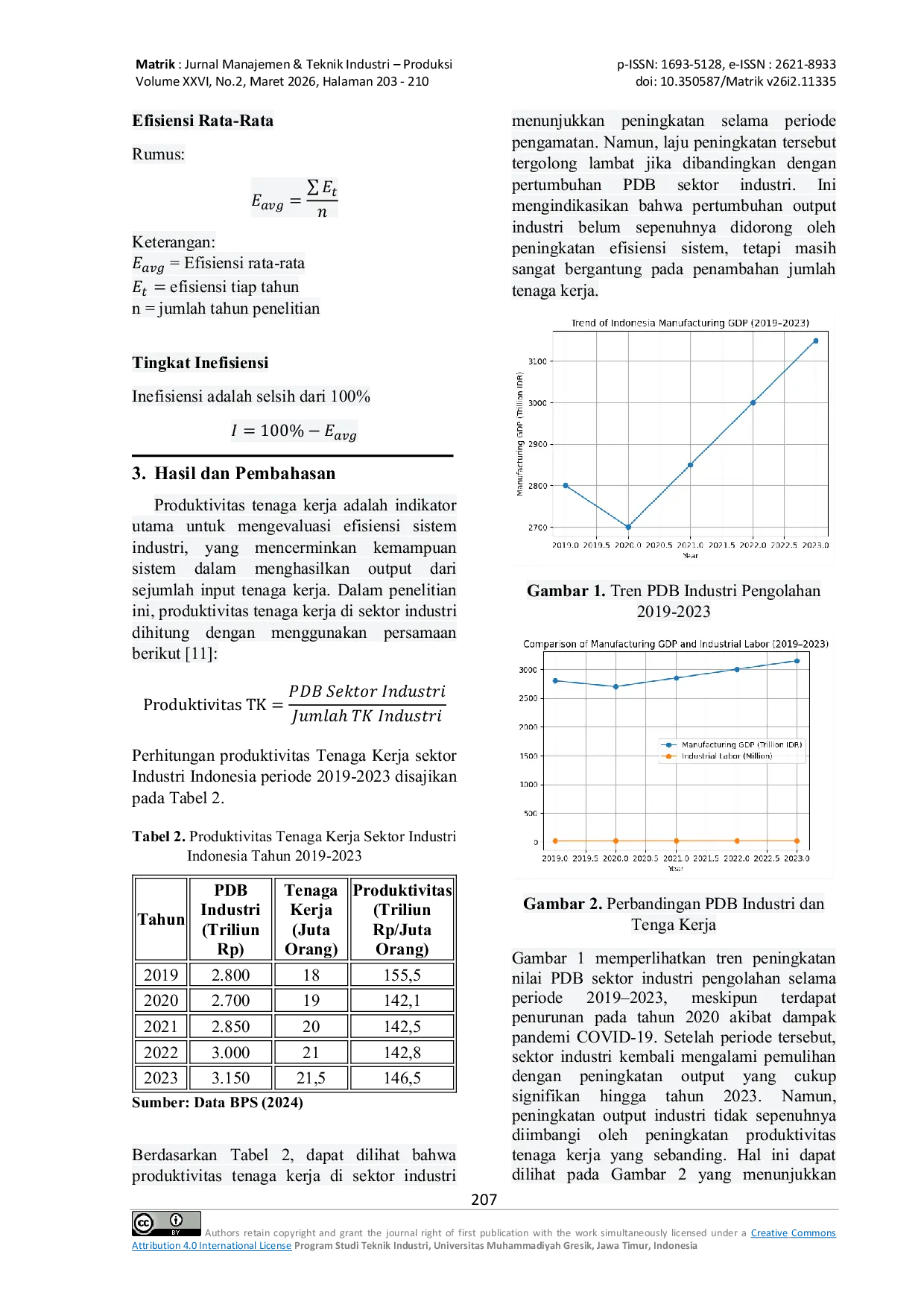 JURIS Analisis Efisiensi Sistem Industri Nasional dalam Mendukung Penguatan Perekonomian Indonesia Perpektif Teknik Industri