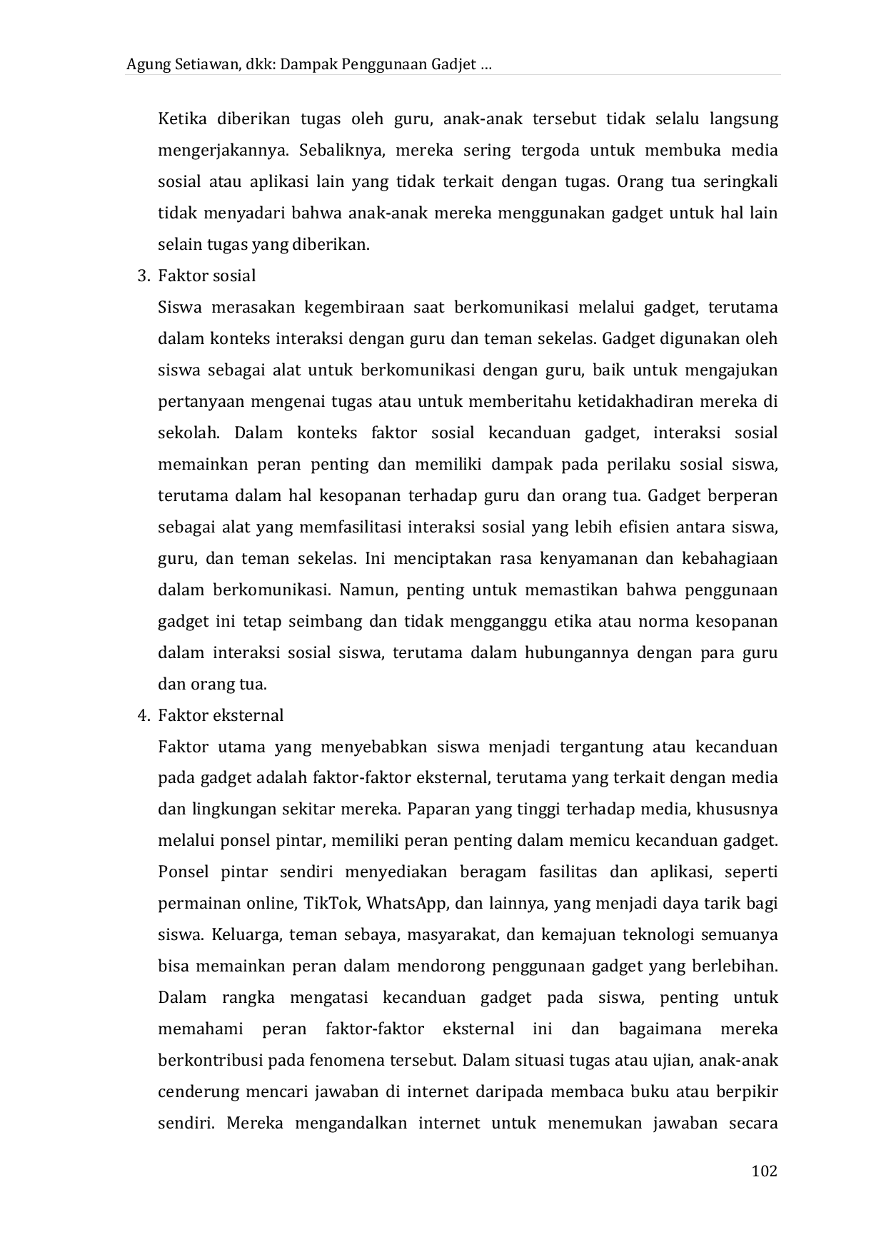 JURIS Dampak Penggunaan Gadget Terhadap Kontrol Diri Siswa di Sekolah Dasar