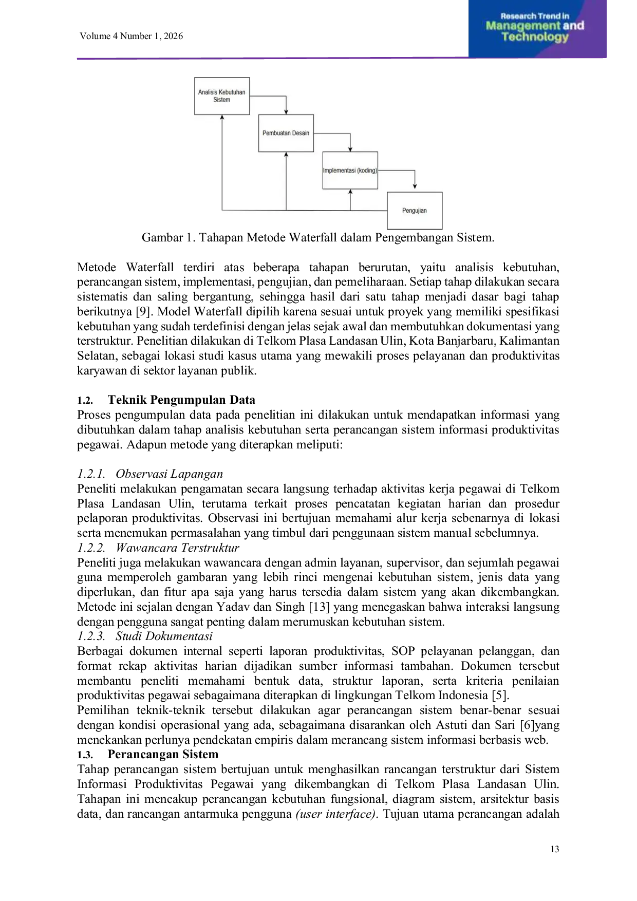 JURIS Rancang Bangun Sistem Informasi Produktivitas Pegawai Telkom Plasa Berbasis Web