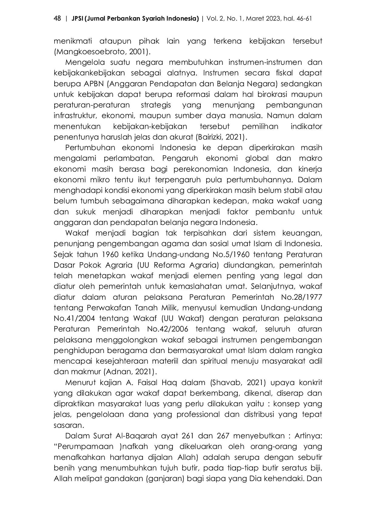 JURIS Potensi dan Pengelolaan Cash Waqf Linked Sukuk Sebagai Alternatif Instrumen Pembiayaan Negara