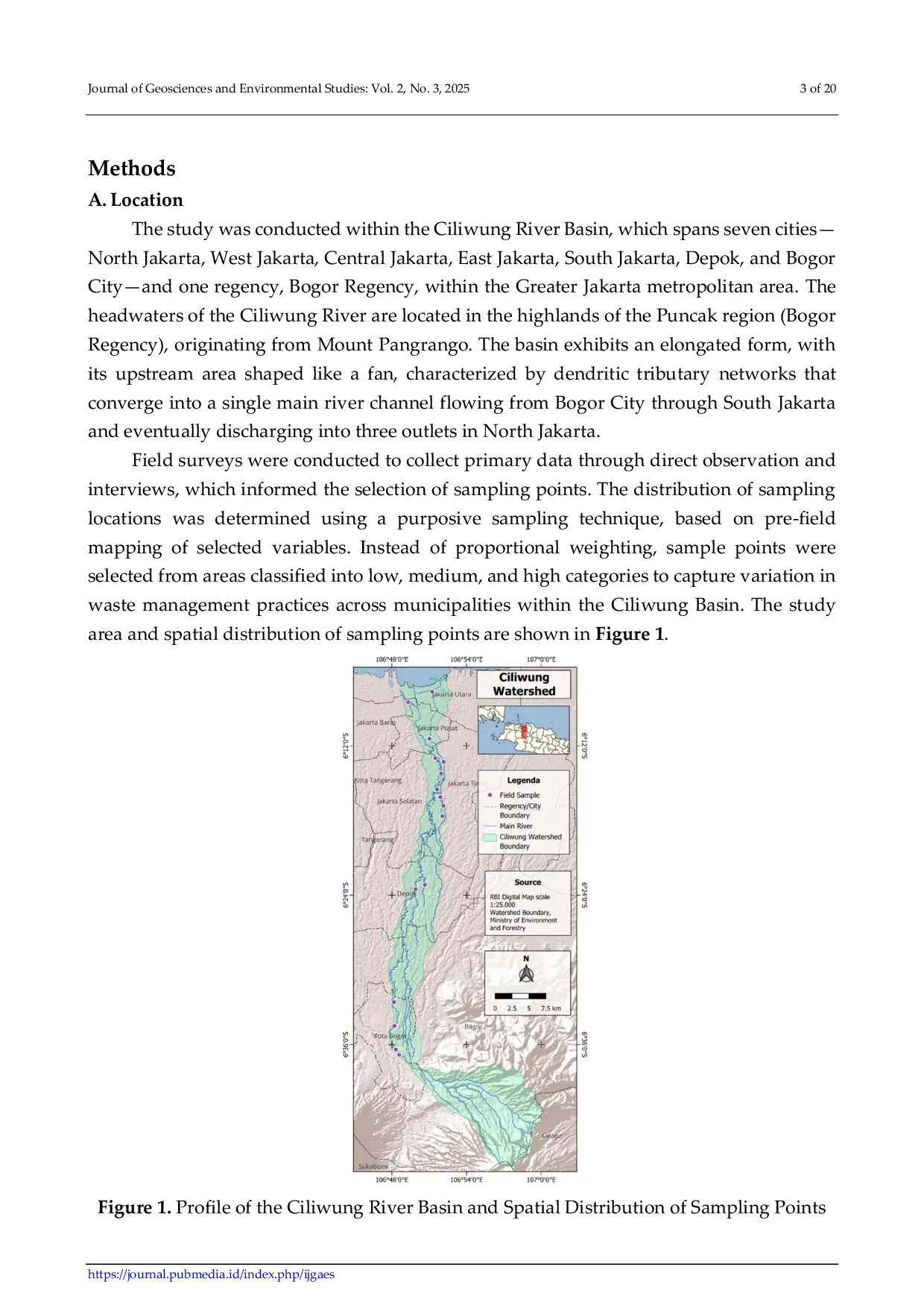 JURIS Analysis of Potential Areas of Plastic Waste Pollution Sources into the Ciliwung River Based on GIS and Multi Criteria Decision Analysis MCDA