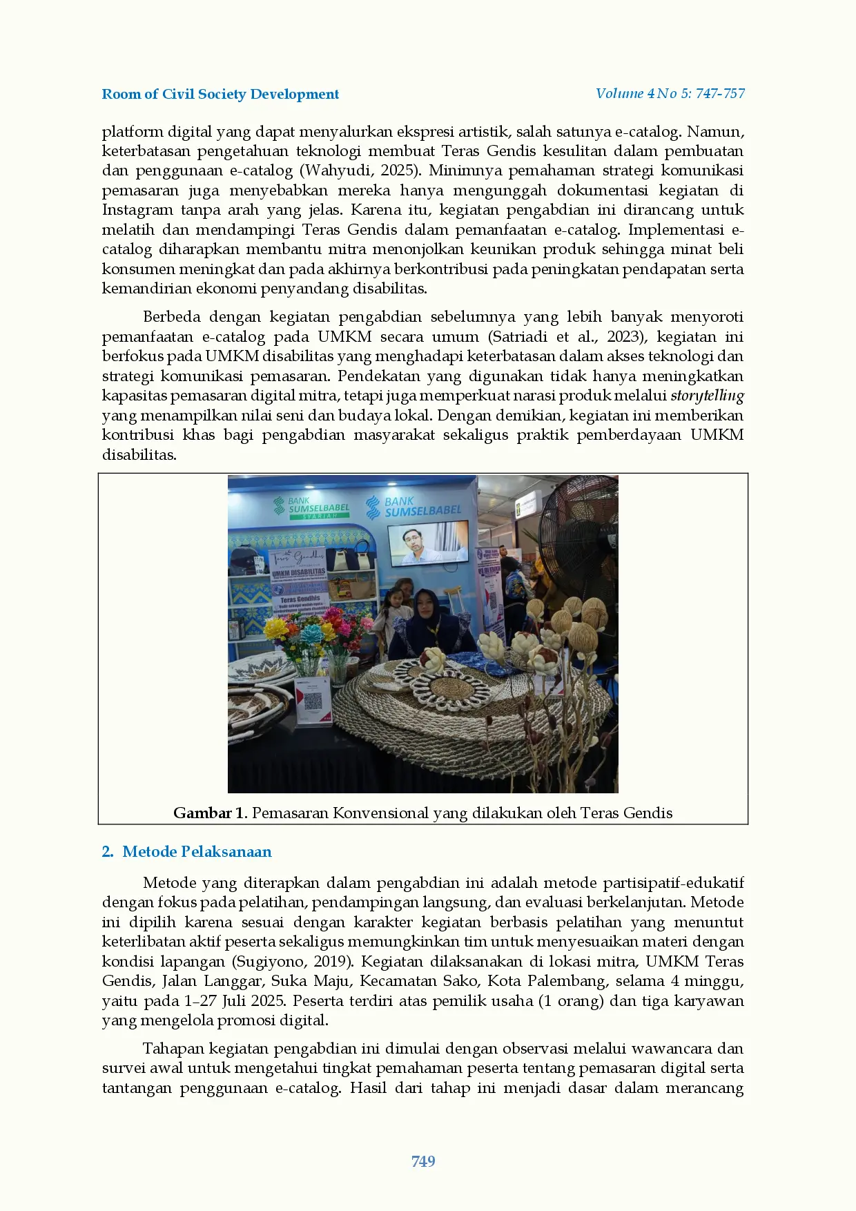 juris Penguatan Pemasaran Digital UMKM Disabilitas Teras Gendis Melalui Pendampingan E Katalog