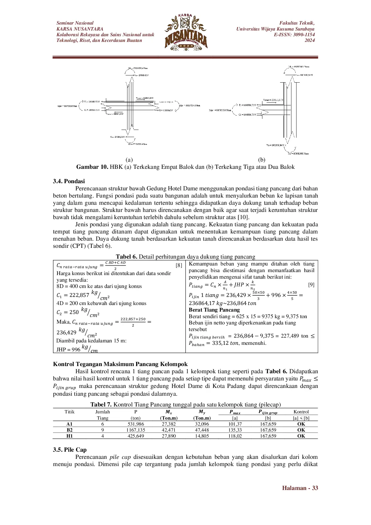JURIS Perencanaan Struktur Beton Bertulang Gedung 10 Lantai Tahan Gempa Dengan Sistem Rangka Pemikul Momen Khusus di Kota Padang