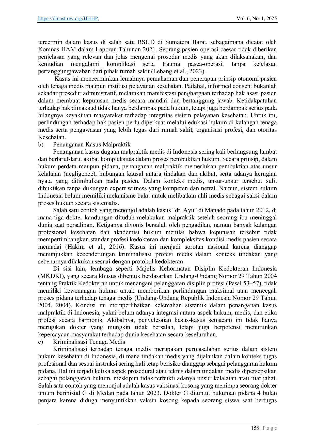 JURIS Teori dan Praktik Hukum Kesehatan Tantangan dan Implementasi di Indonesia