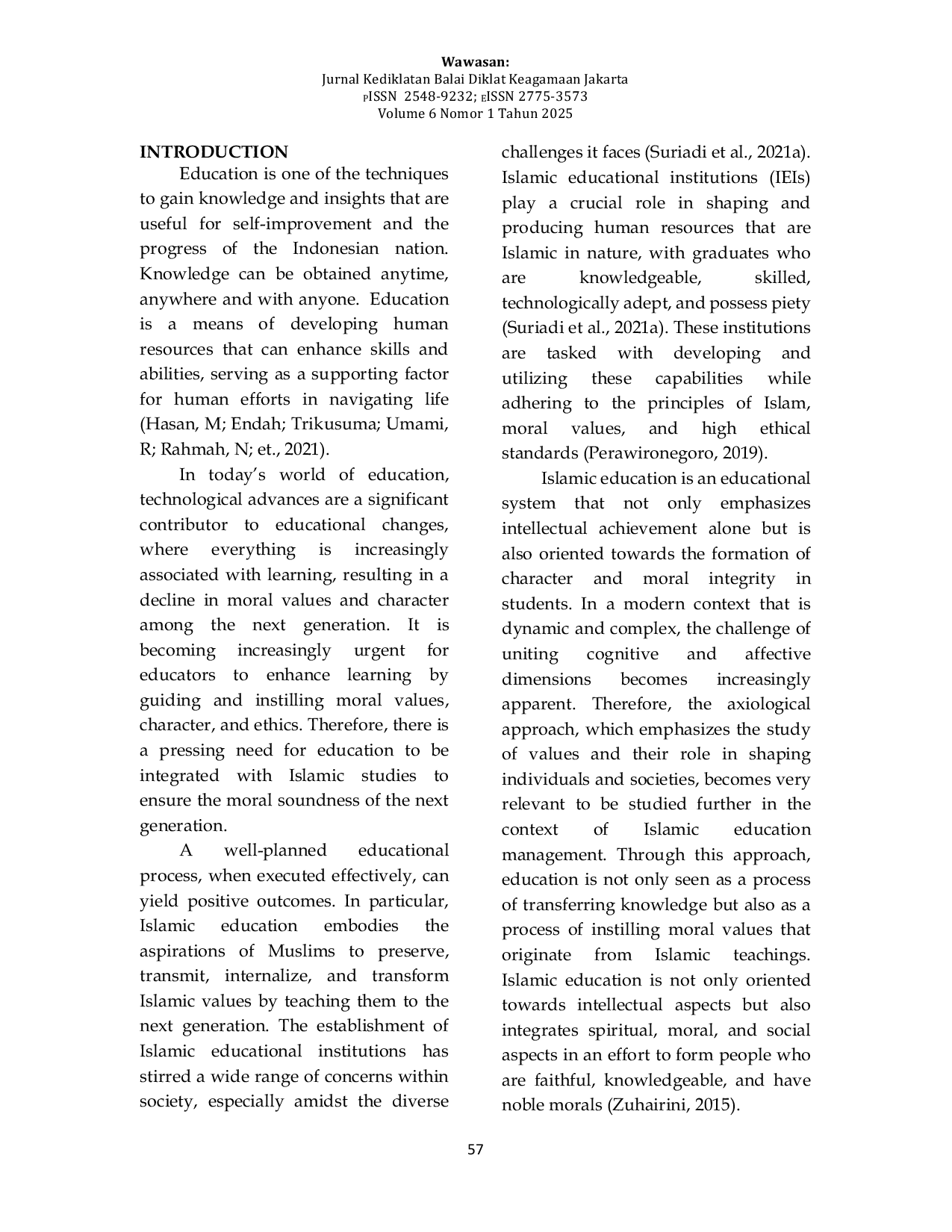 JURIS Islamic Education Management in Axiological Studies The Integration of Scientific and Moral Values in Learning