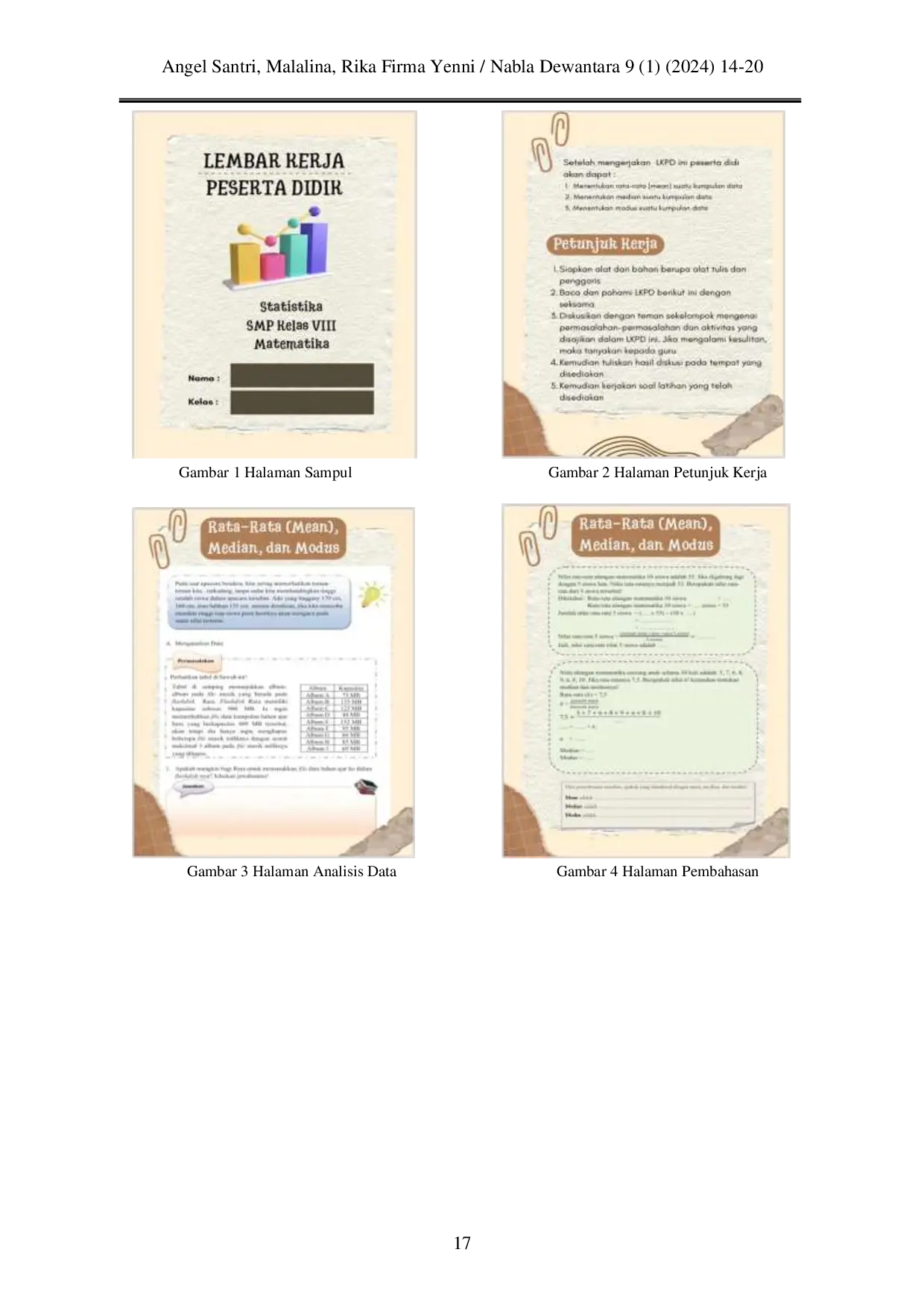 JURIS Lembar Kerja Peserta Didik LKPD Statistika Berbasis Problem Solving