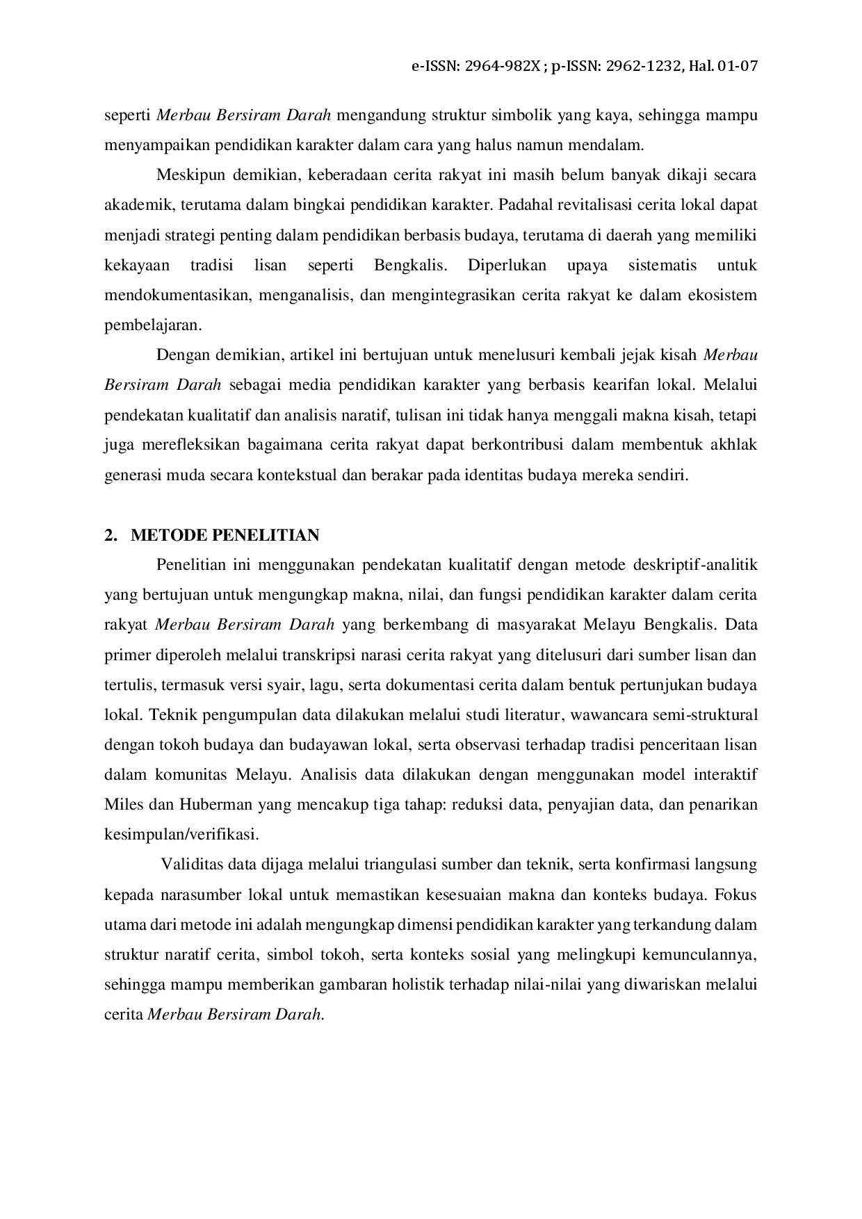 JURIS Menelusuri Jejak Kisah Merbau Bersiram Darah Kajian Khazanah Budaya Melayu Riau