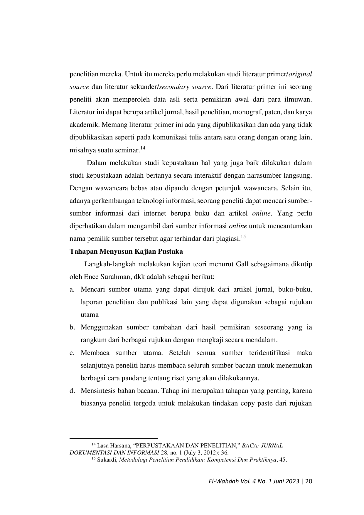 JURIS Kajian Pustaka Dalam Penelitian Pendidikan