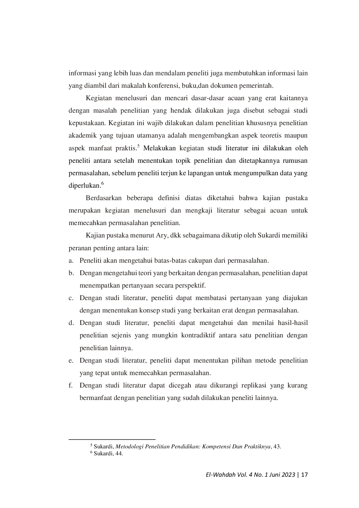 JURIS Kajian Pustaka Dalam Penelitian Pendidikan