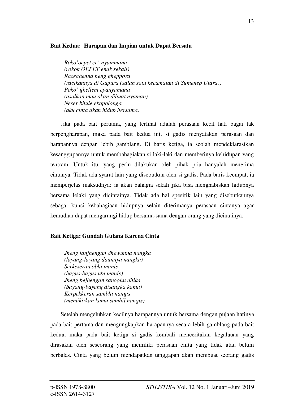 JURIS Kajian Makna Verbal dalam Tembang Pengiring Pementasan Tari Muang Sangkal