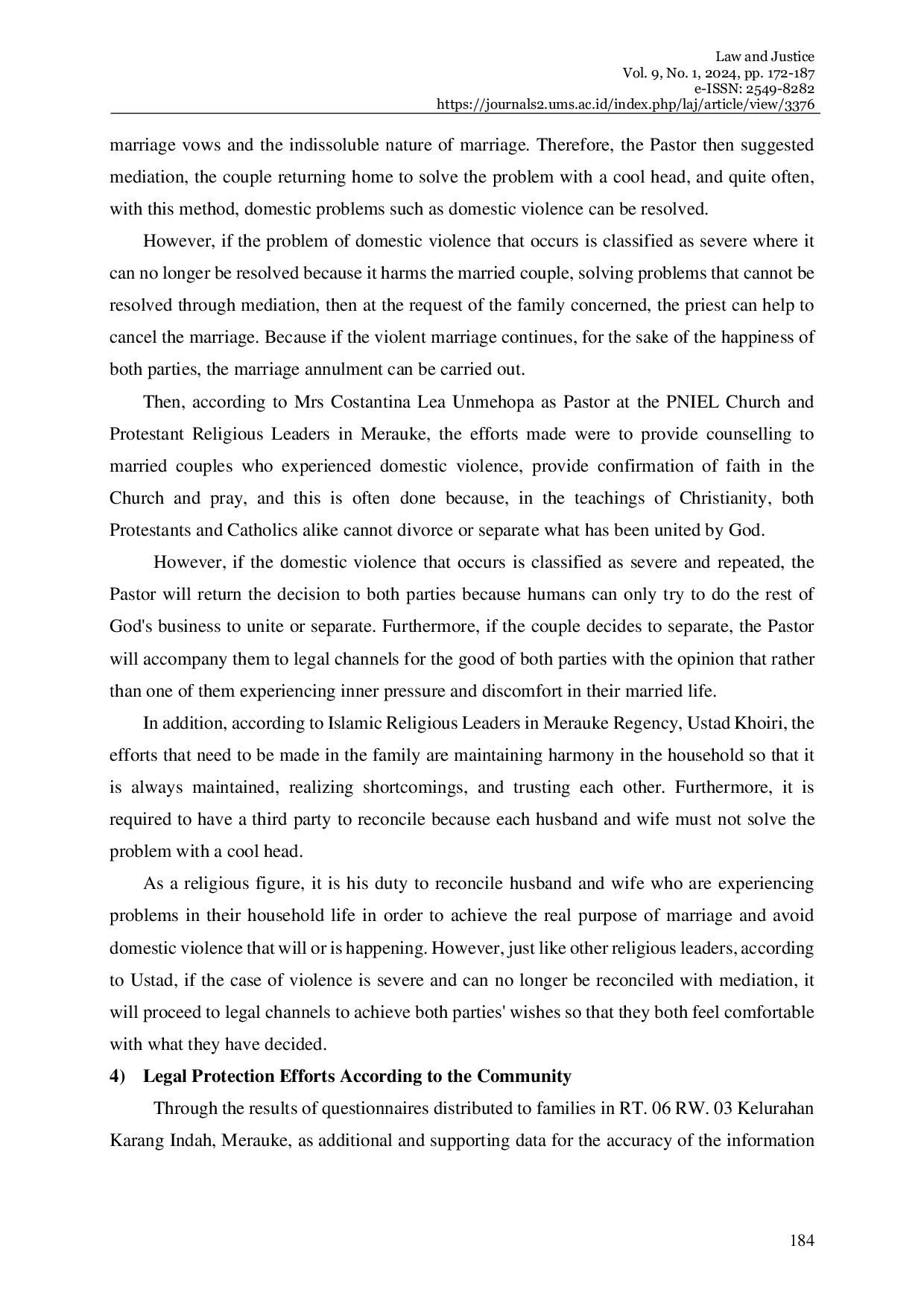 JURIS Violence Against Women In The Household From The Perspective Of Victimology