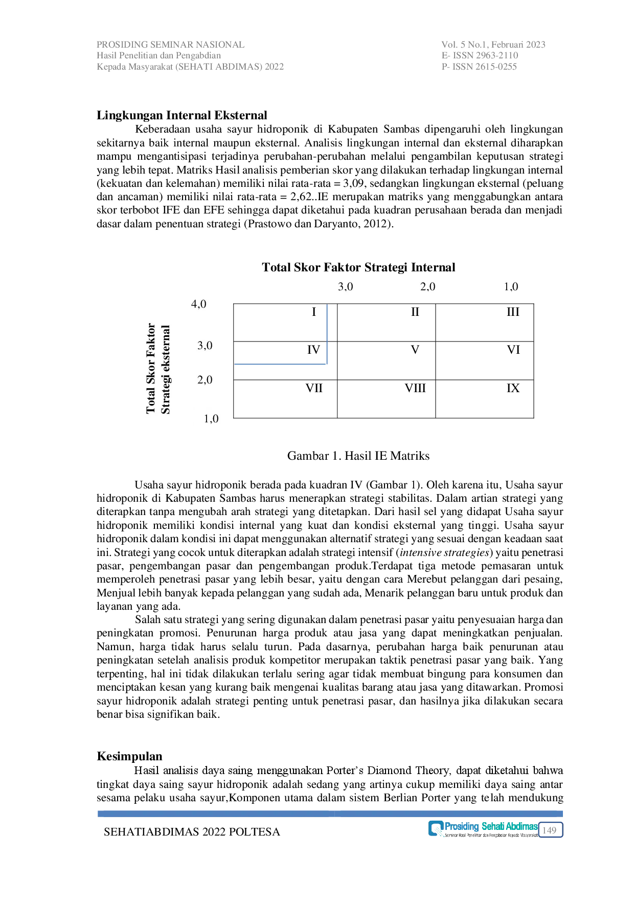 JURIS Analisis Daya Saing Dan Model Pemasaran Sayur Hidroponik Di Kabupaten Sambas