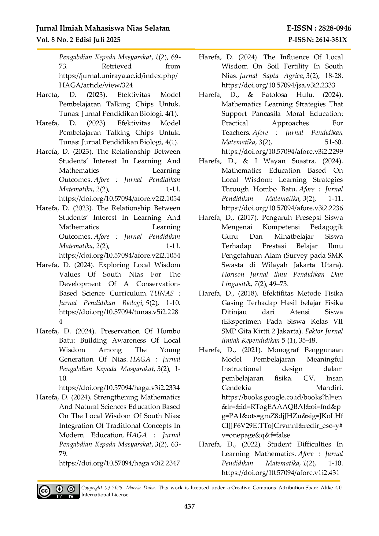 JURIS PENGARUH LINGKUNGAN KERJA TERHADAP MOTIVASI KERJA DI KANTOR CAMAT TELUK DALAM KABUPATEN NIAS SELATAN