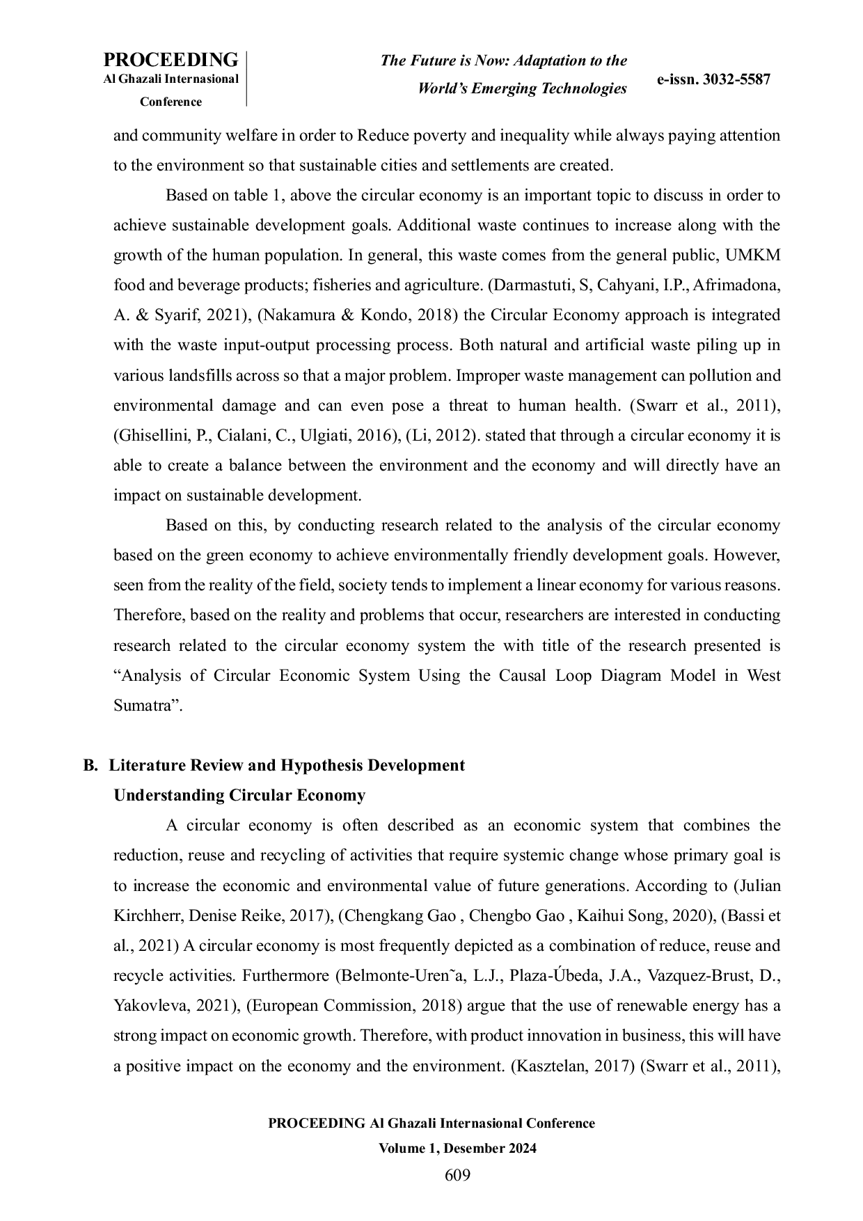 JURIS Analysis of Circular Economic System Using the Causal Loop Diagram Model in West Sumatra