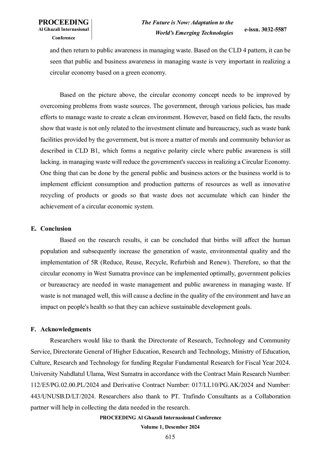 JURIS Analysis of Circular Economic System Using the Causal Loop Diagram Model in West Sumatra