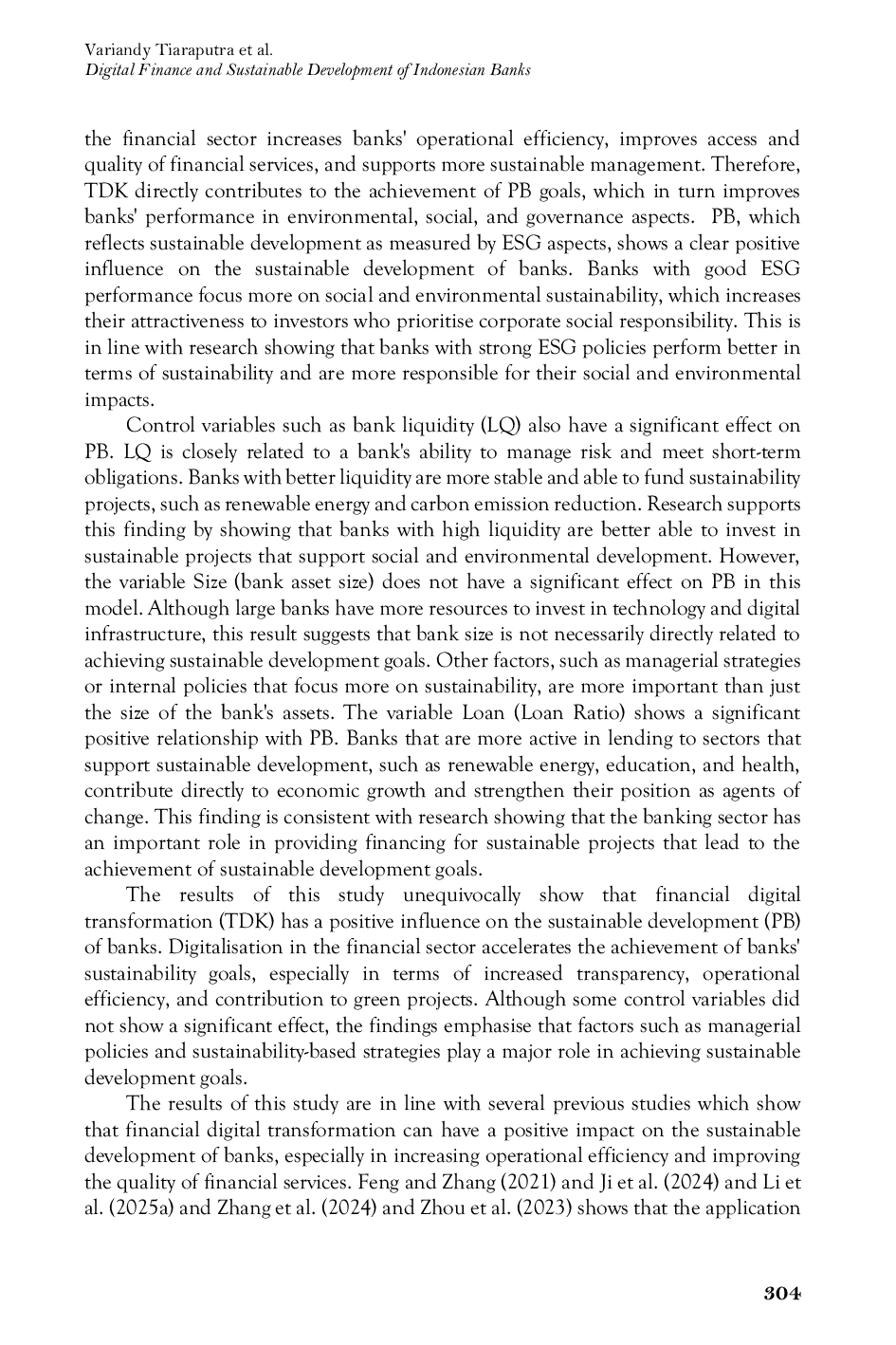 JURIS Digital Finance and Sustainable Development of Indonesian Banks