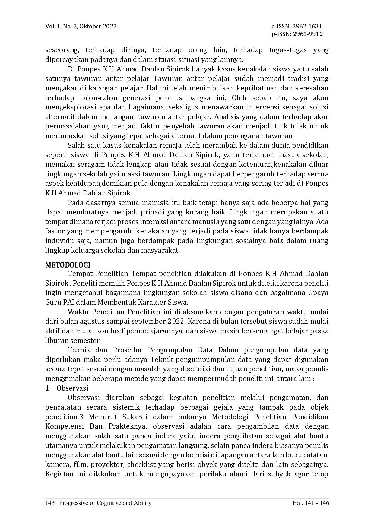 juris Upaya Guru Pendidikan Agama Islam dalam Pembentukan Karakter Siswa yang Berakhlak Mulia