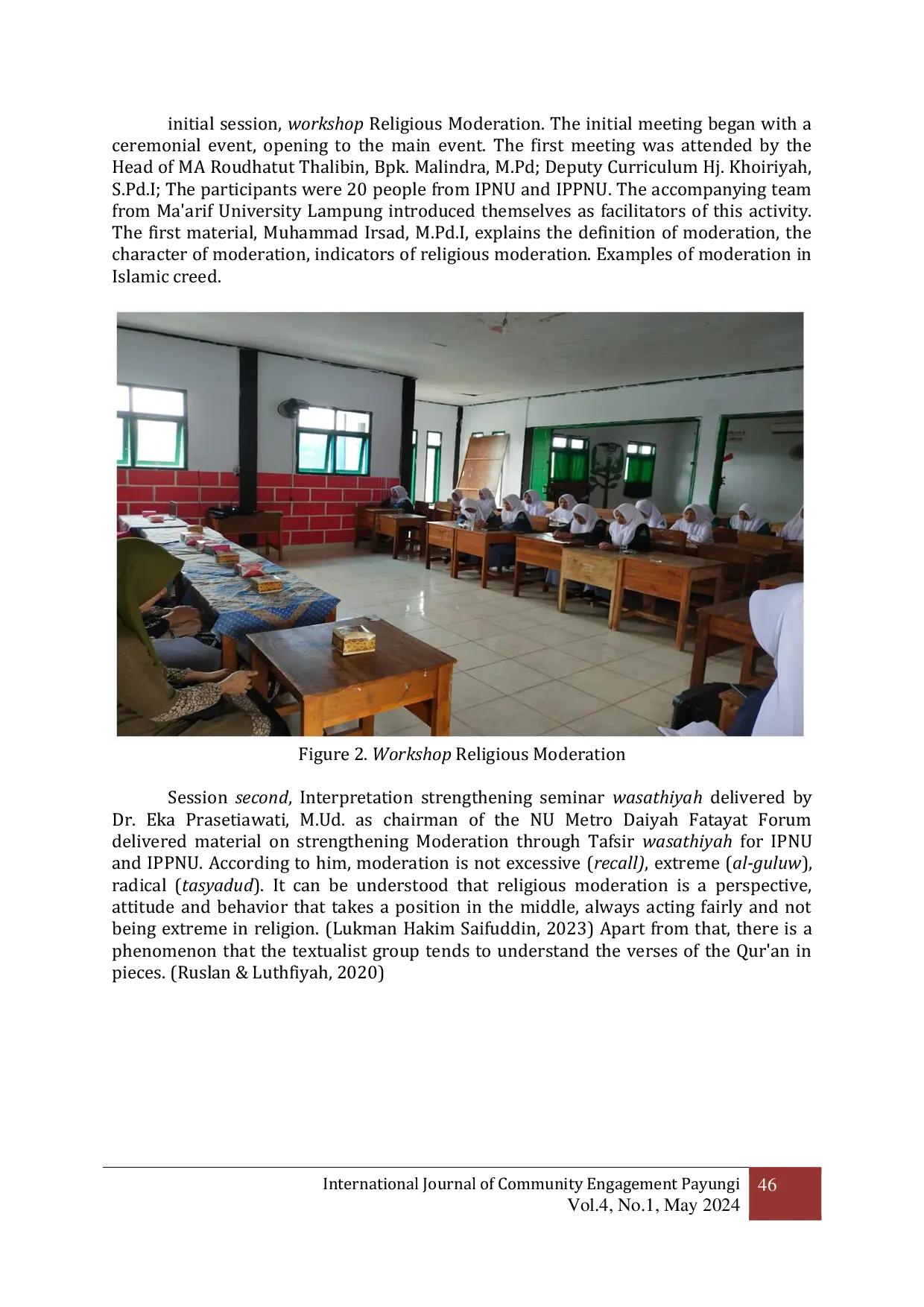 JURIS The Strengthening Religious Moderation for IPNU IPPNU Students through Interpretation Wasathiyah Efforts to Prevent Radicalism at Metro