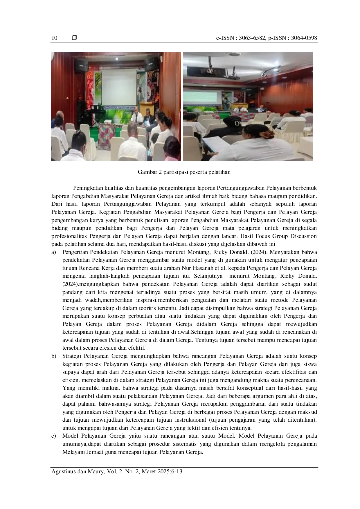 JURIS Pelatihan Manajemen Perilaku Generasi Z Dan Milenial Pada Jemaat Gereja Kingmi Kota Jayapura