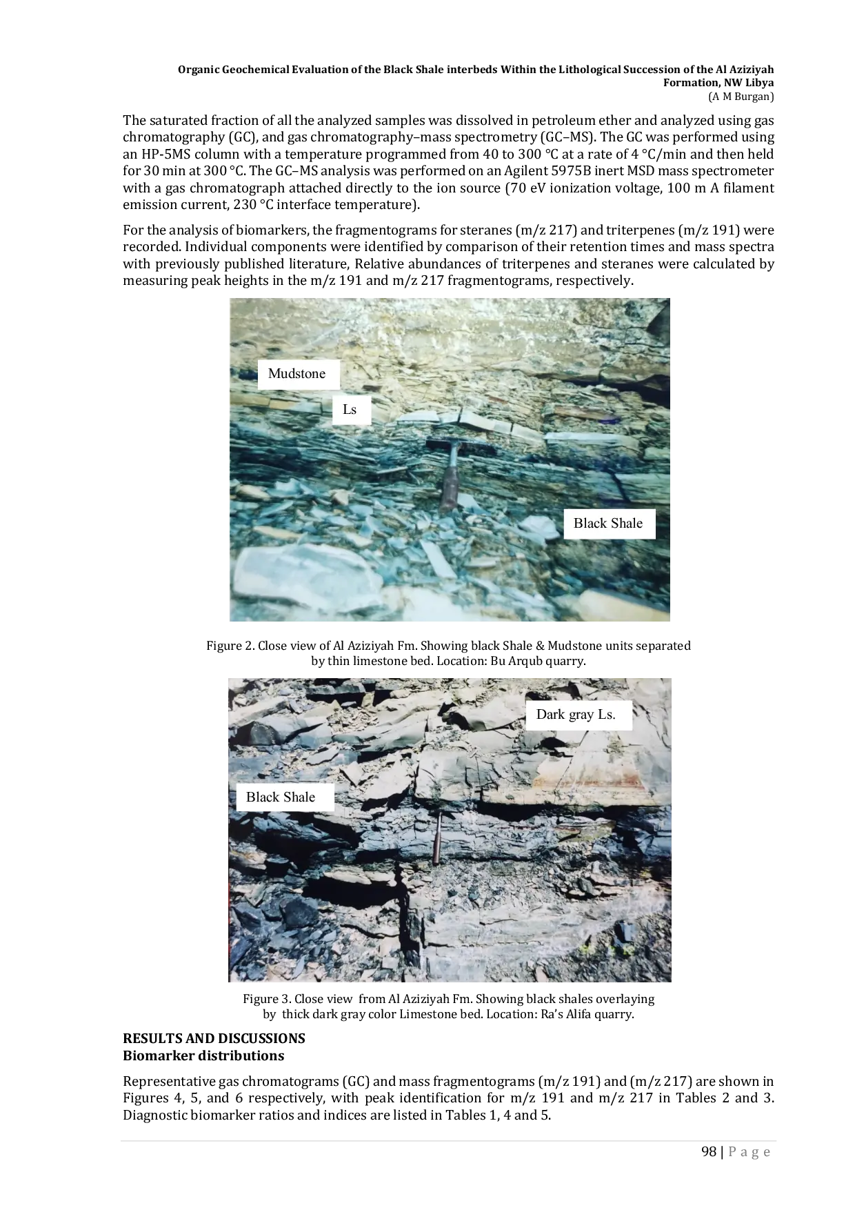 JURIS Organic Geochemical Evaluation of the Black Shale interbeds Within the Lithological Succession of the Al Aziziyah Formation NW Libya