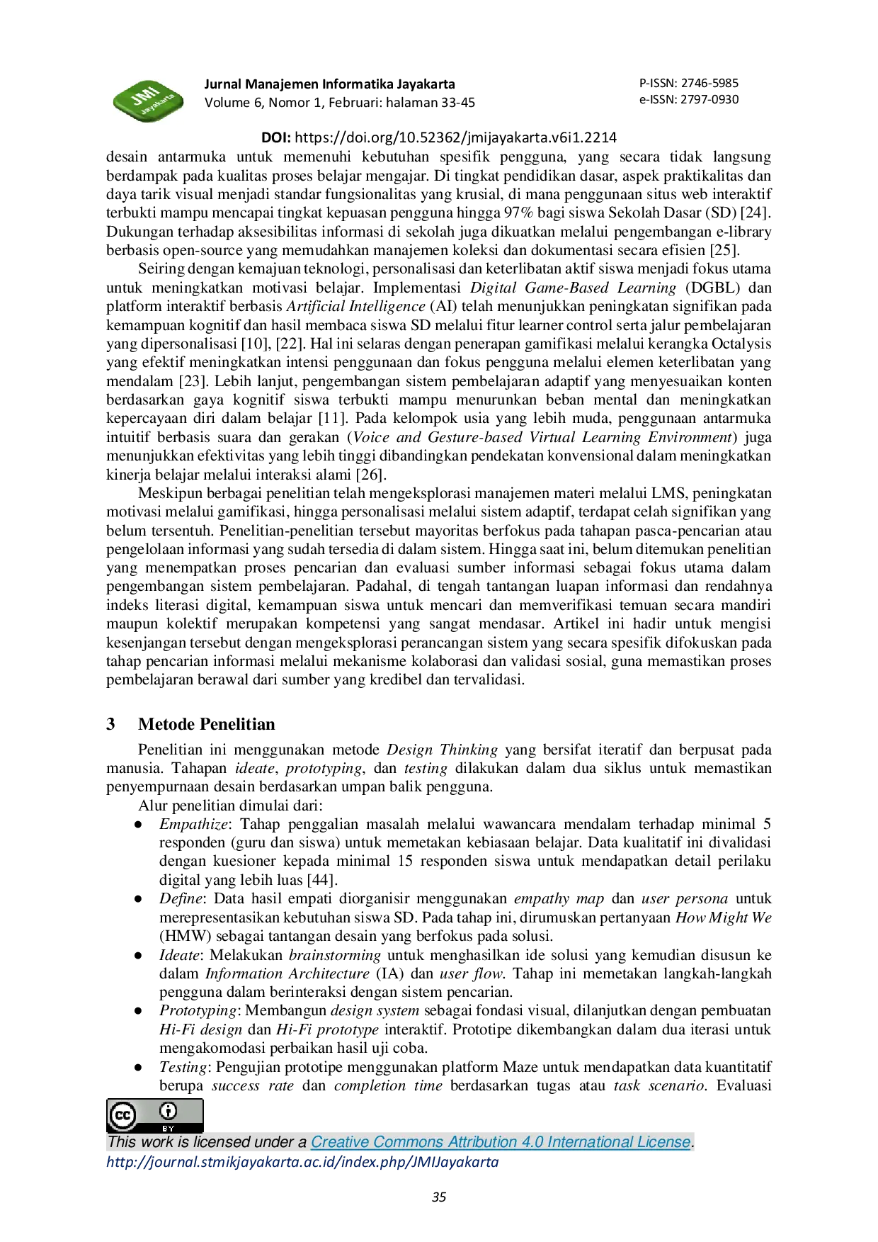 JURIS Studi Perancangan Desain Antarmuka Sistem Pencarian Berbasis Kolaborasi untuk Pembelajaran Siswa