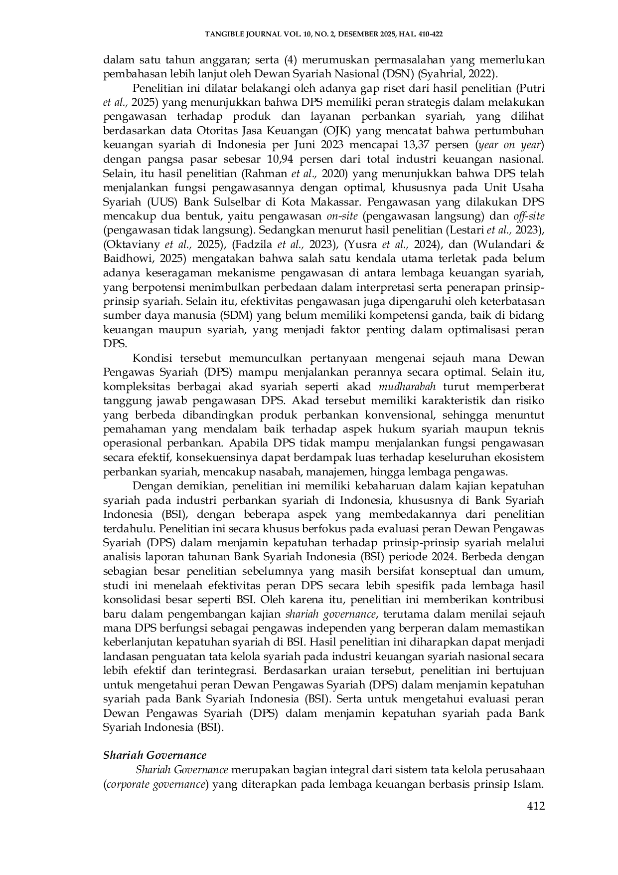 JURIS Evaluasi Peran DPS dalam Menjamin Kepatuhan Syariah pada Bank Syariah Indonesia BSI