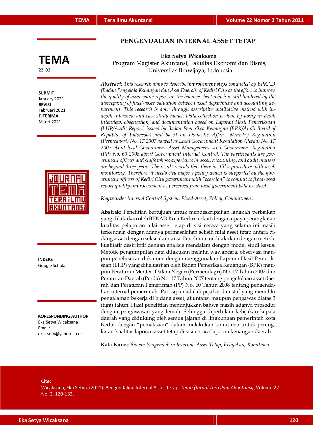 JURIS Pengendalian Internal Asset Tetap