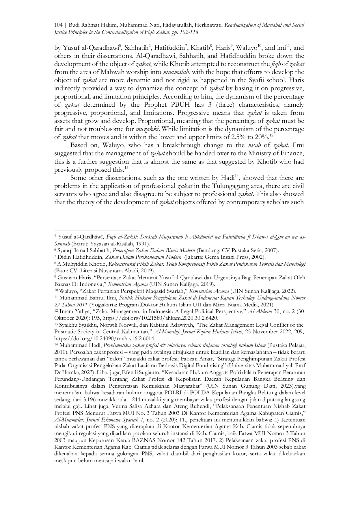 JURIS Reactualization of Maslahat and Social Justice Principles in the Contextualization of Fiqh Zakat