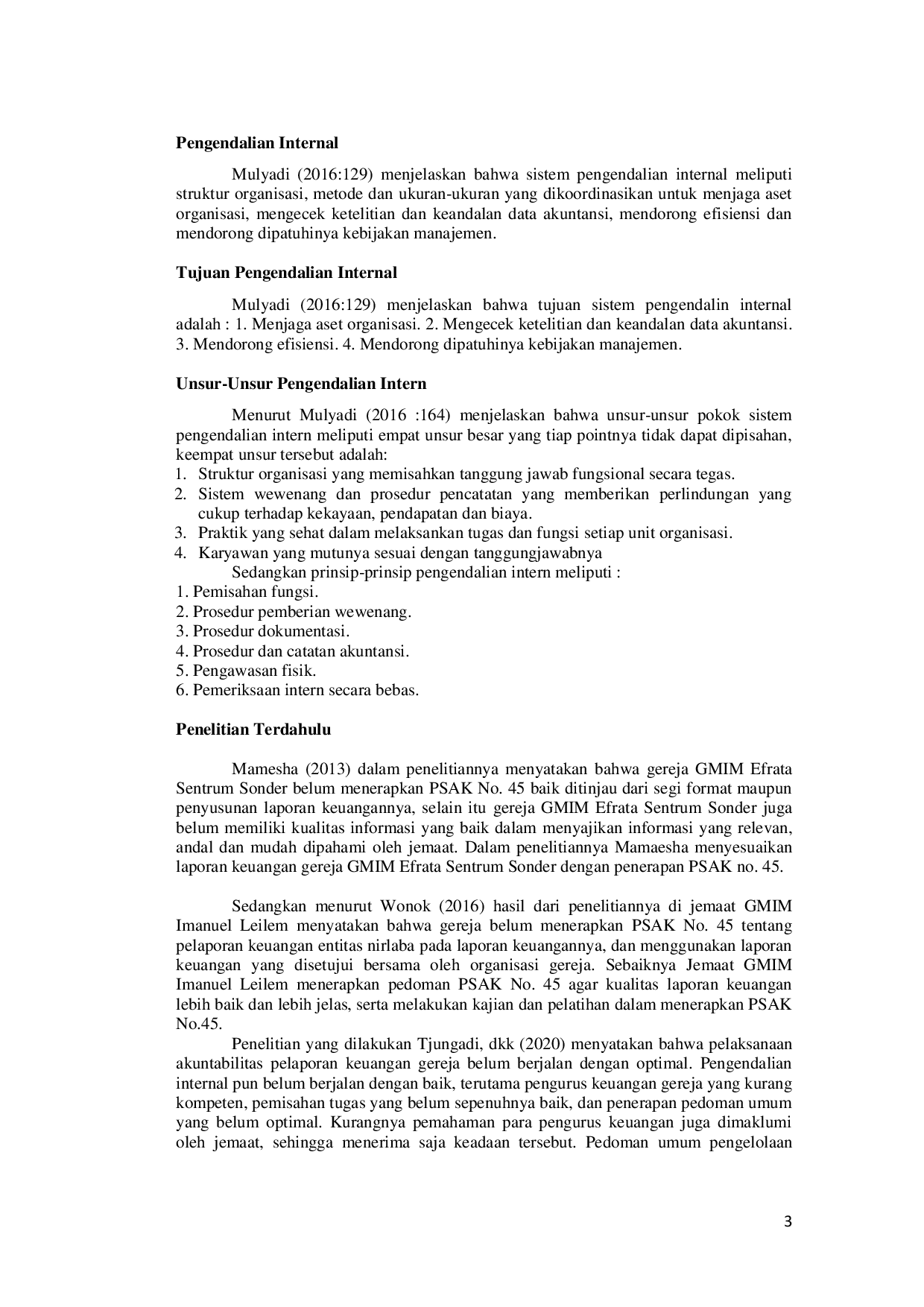 JURIS Evaluasi Penerapan PSAK No 45 dan Pengendalian Internal Gereja di Wilayah Surabaya Sidoarjo dan Gresik